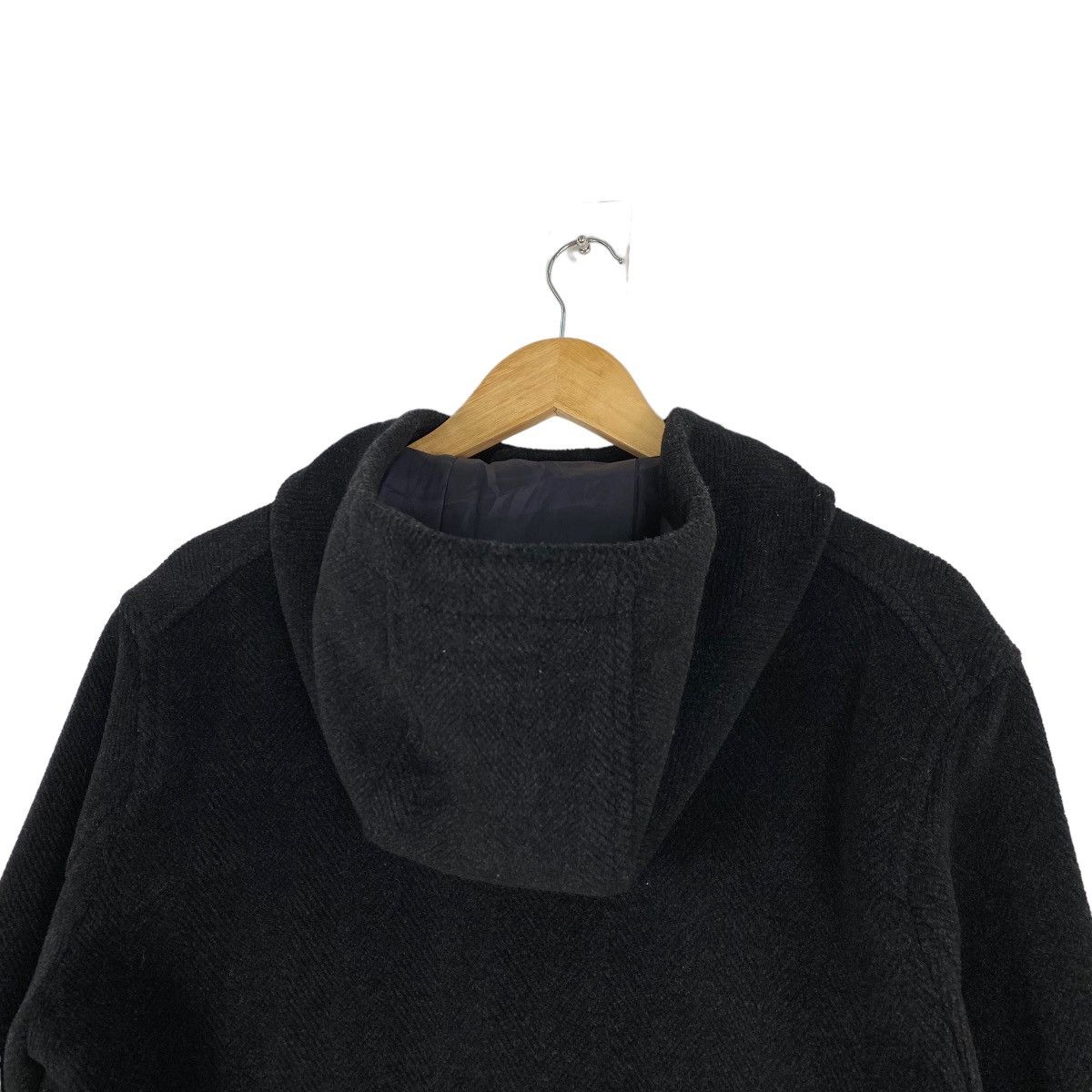 PPFM wool overcoat hoodie
