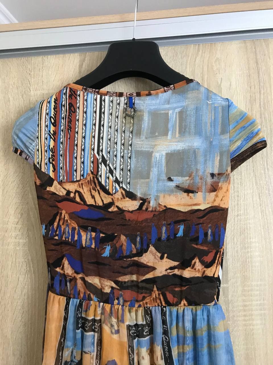 Jean Paul Gaultier 🔥 Save The Queen Patchwork Silk Multicolor Dress JPG Style Size S / US 4 / IT 40 - 10 Thumbnail