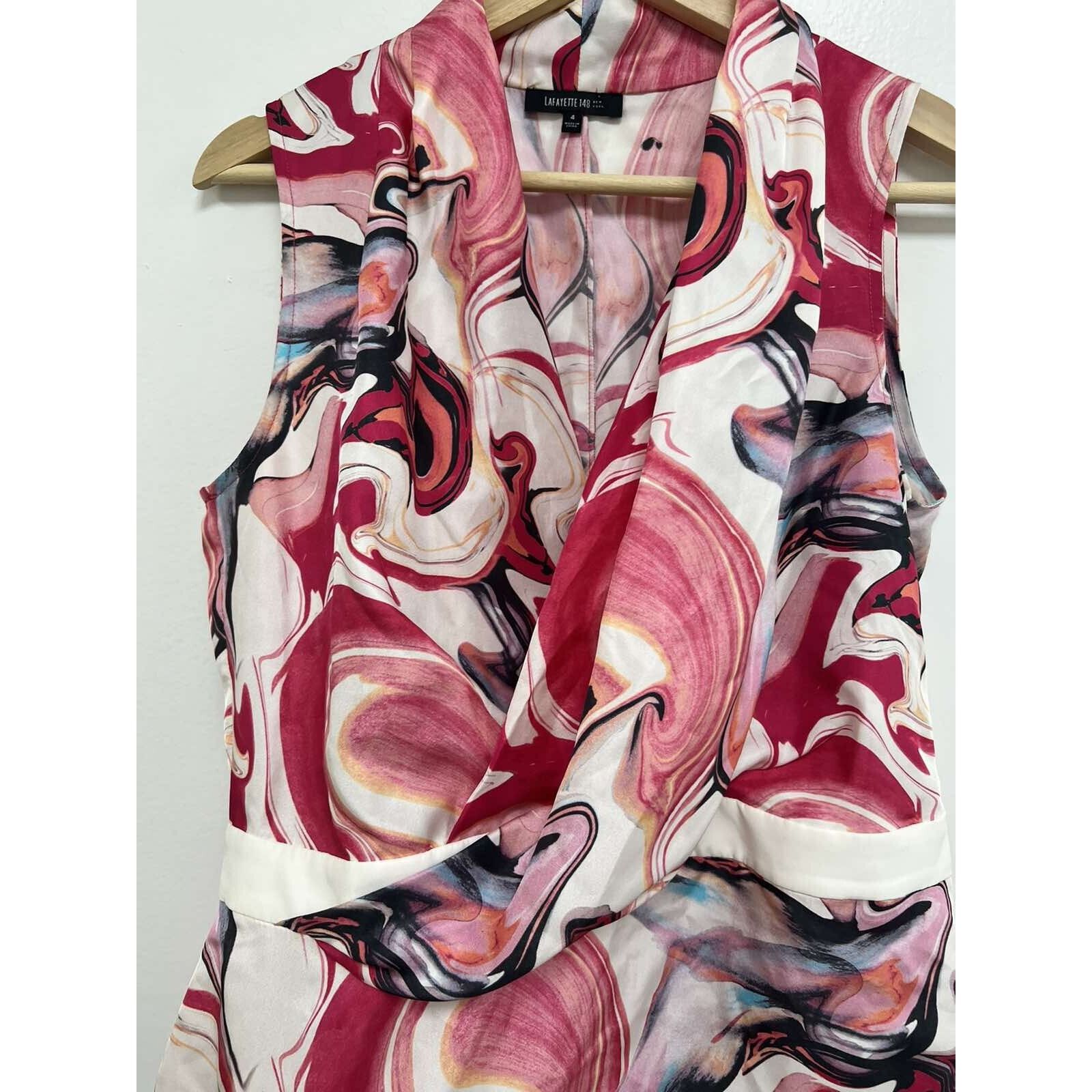 Lafayette 148 Lafayette 148 Women Your Sleevele Silk Blouse Size 4 A001920 Size S / US 4 / IT 40 - 7 Thumbnail