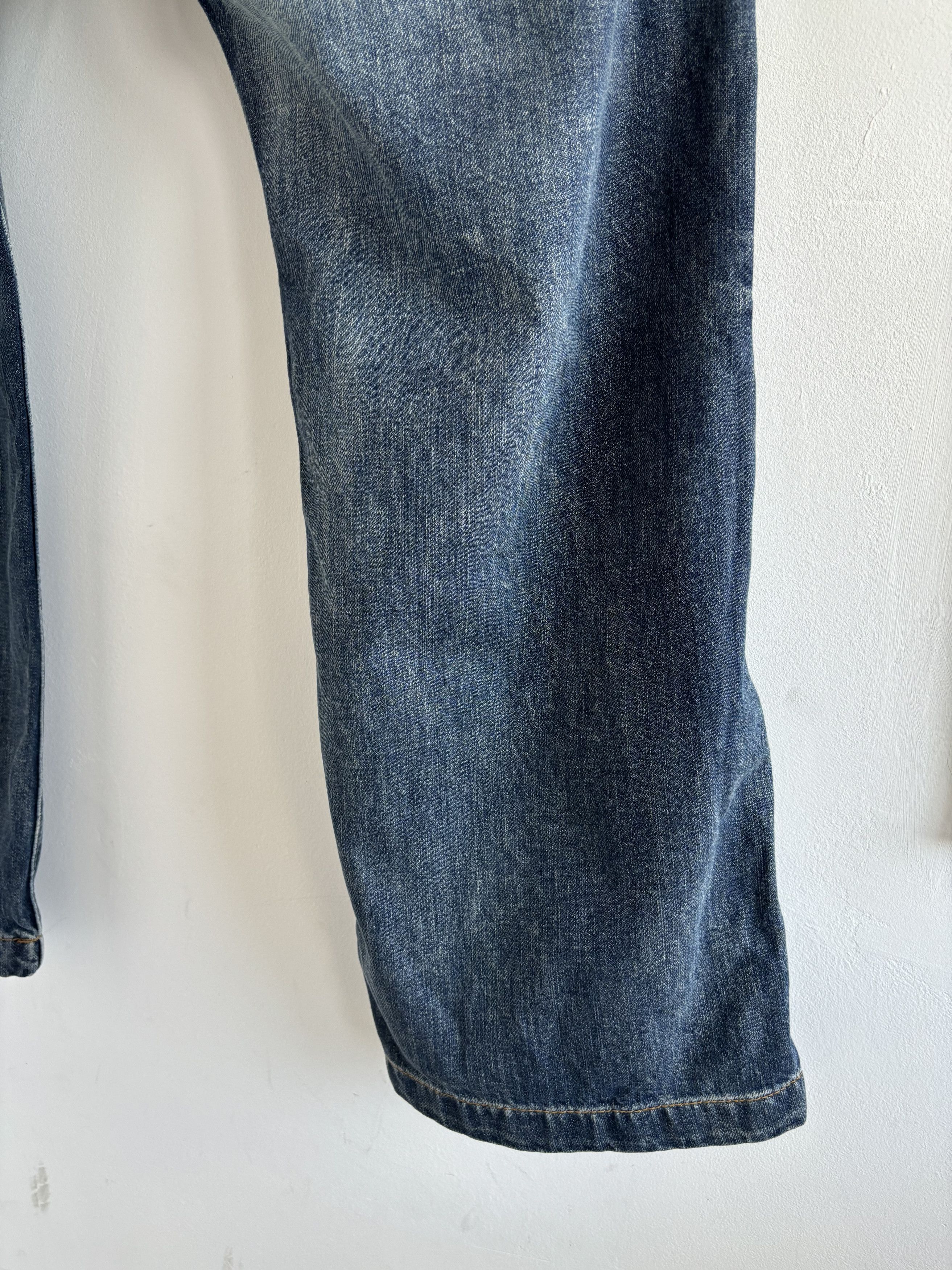 Japanese Brand × Vintage Vintage Y2K Wide Leg Washed Denim Jeans Size US 38 / EU 54 - 12 Thumbnail