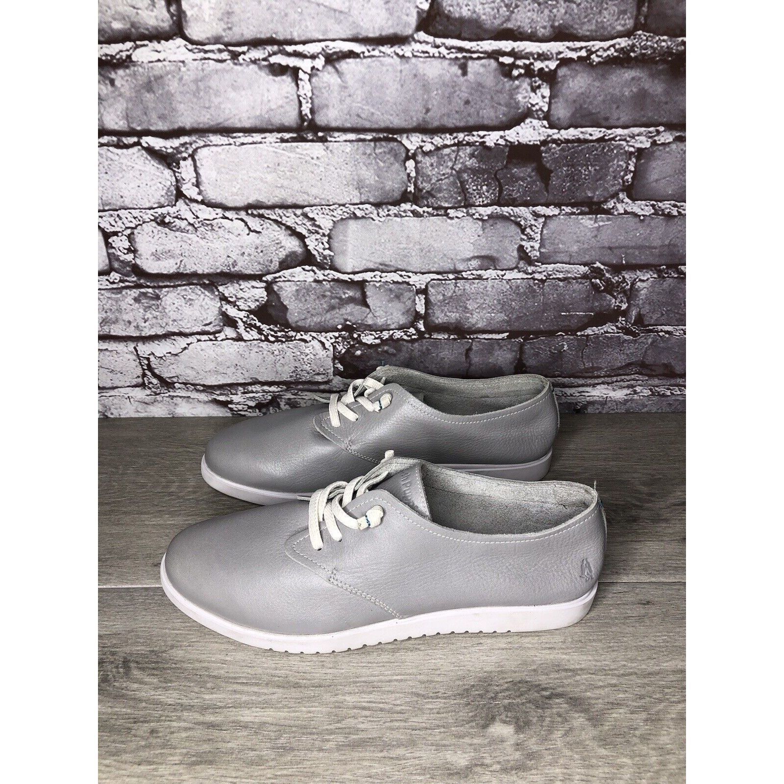Hush Puppies Hush Puppies Bounce Plus Gray Leather Lightweight Sneakers W Size US 12 / IT 42 - 13 Thumbnail