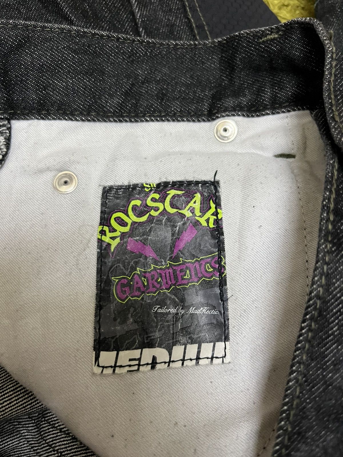 Hiroshi Fujiwara Hectic Denim Rocstar Garment Cargo Pants Size US 35 - 5 Thumbnail