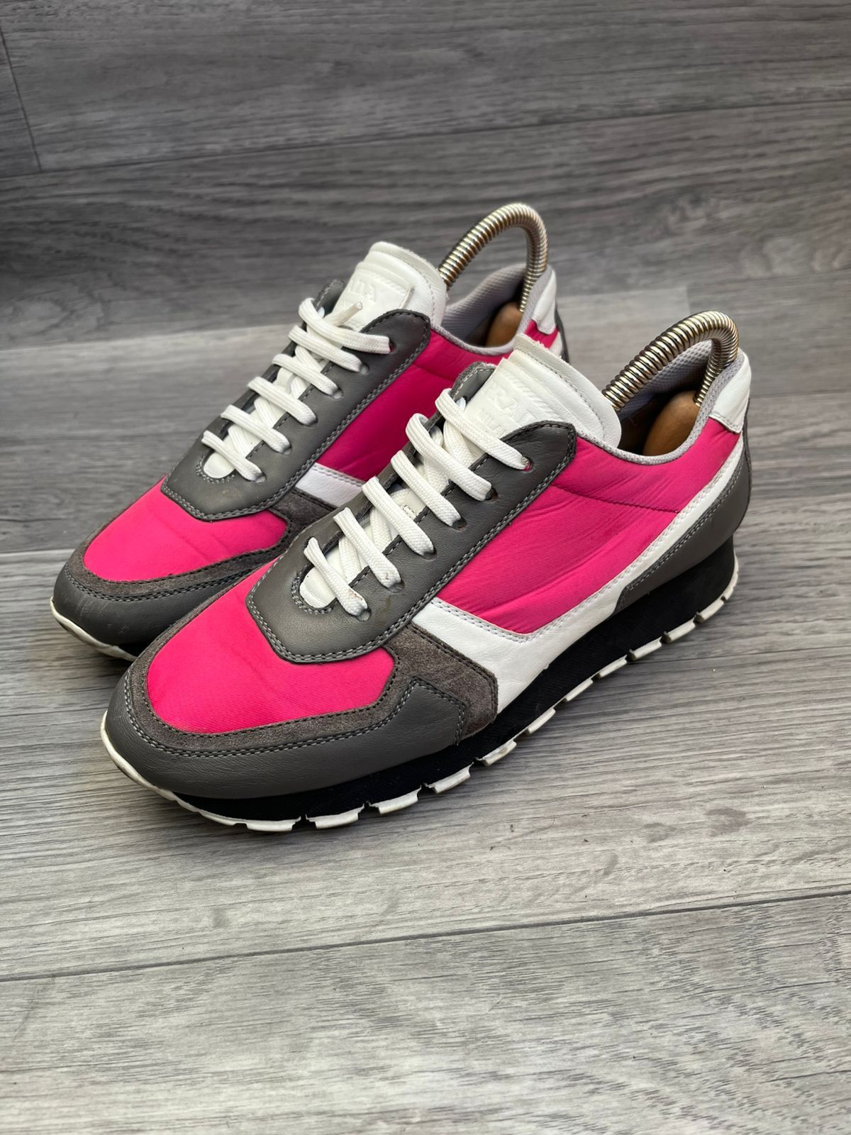 Prada Prada Nylon Prax Pink Sneakers Sz 36 Size US 6 / IT 36 - 1 Thumbnail