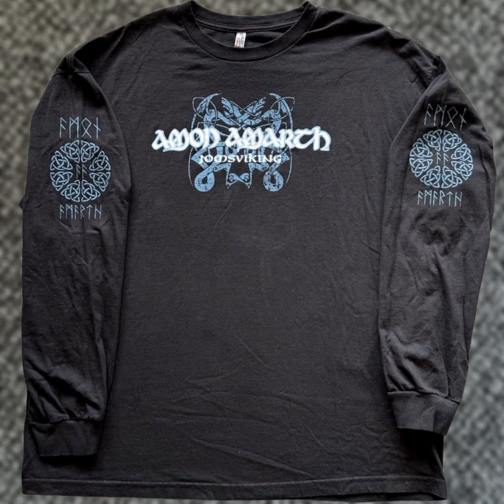 Vintage VINTAGE Amon Amarth Jomsvikng Long Sleeve T Shirt 2XL Black Men's Band Metal Graphic Print 2010-2019 Cotton Crew Neck Short Description: None Size US XXL / EU 58 / 5 - 1 Thumbnail