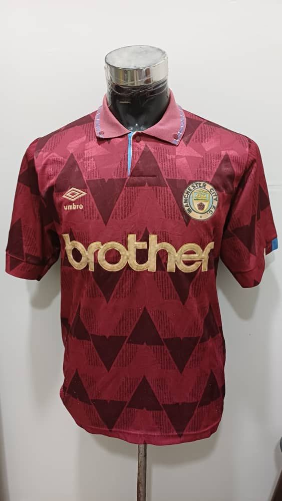 Vintage Vintage 90 -92 manchester city away jersey Size US M / EU 48-50 / 2 - 1 Thumbnail
