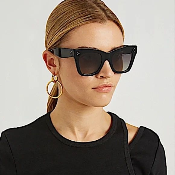 Celine Celine CL41805 Sunglass Blue Frame Size ONE SIZE - 1 Thumbnail