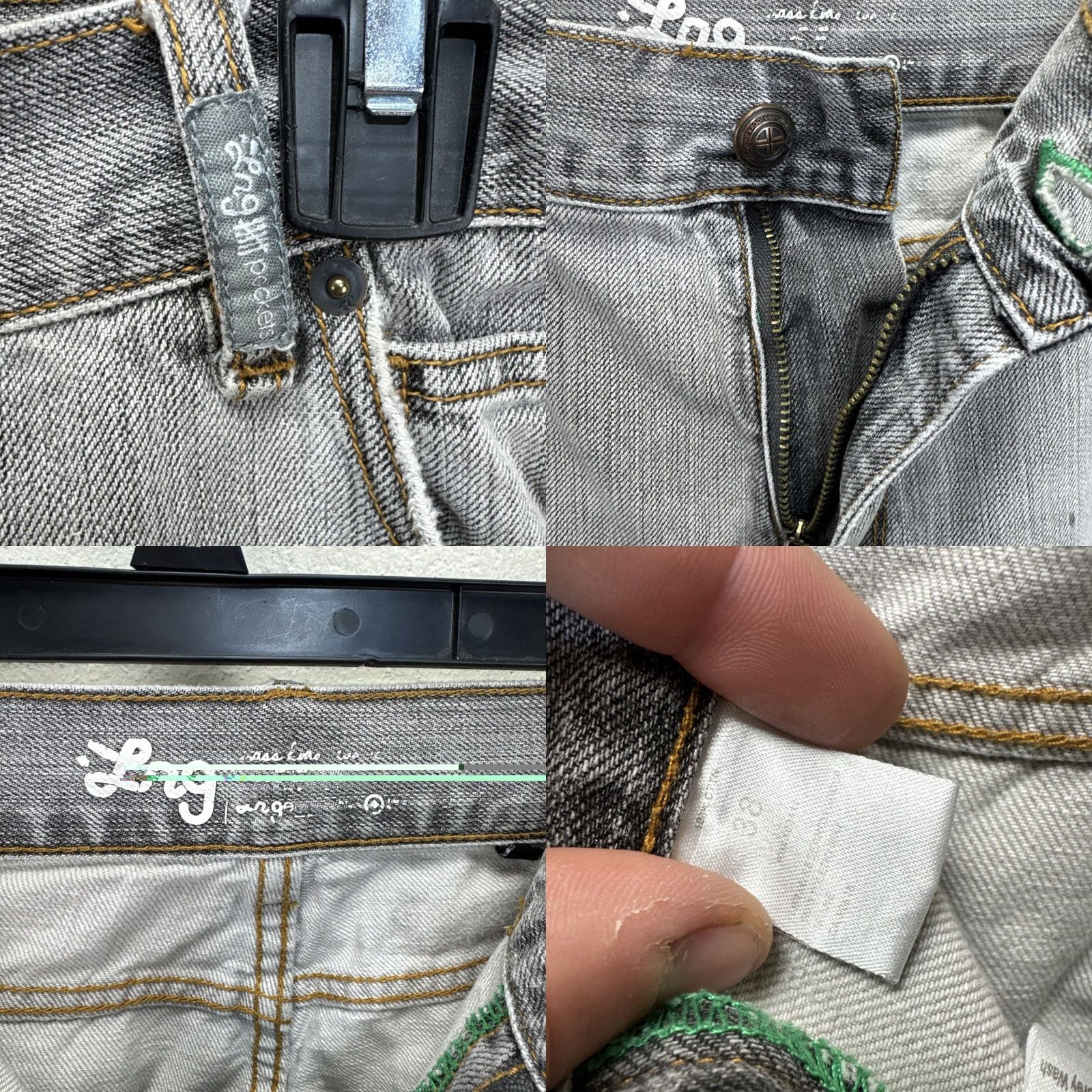 Denime VINTAGE LRG Jeans Mens 5-Pocket Denim High Rise 33 Inseam Blue 38 Regular Fit 90s Graphic Design Gothic Hip Hop Skater JNCO Style Baggy Size US 38 / EU 54 - 11 Thumbnail