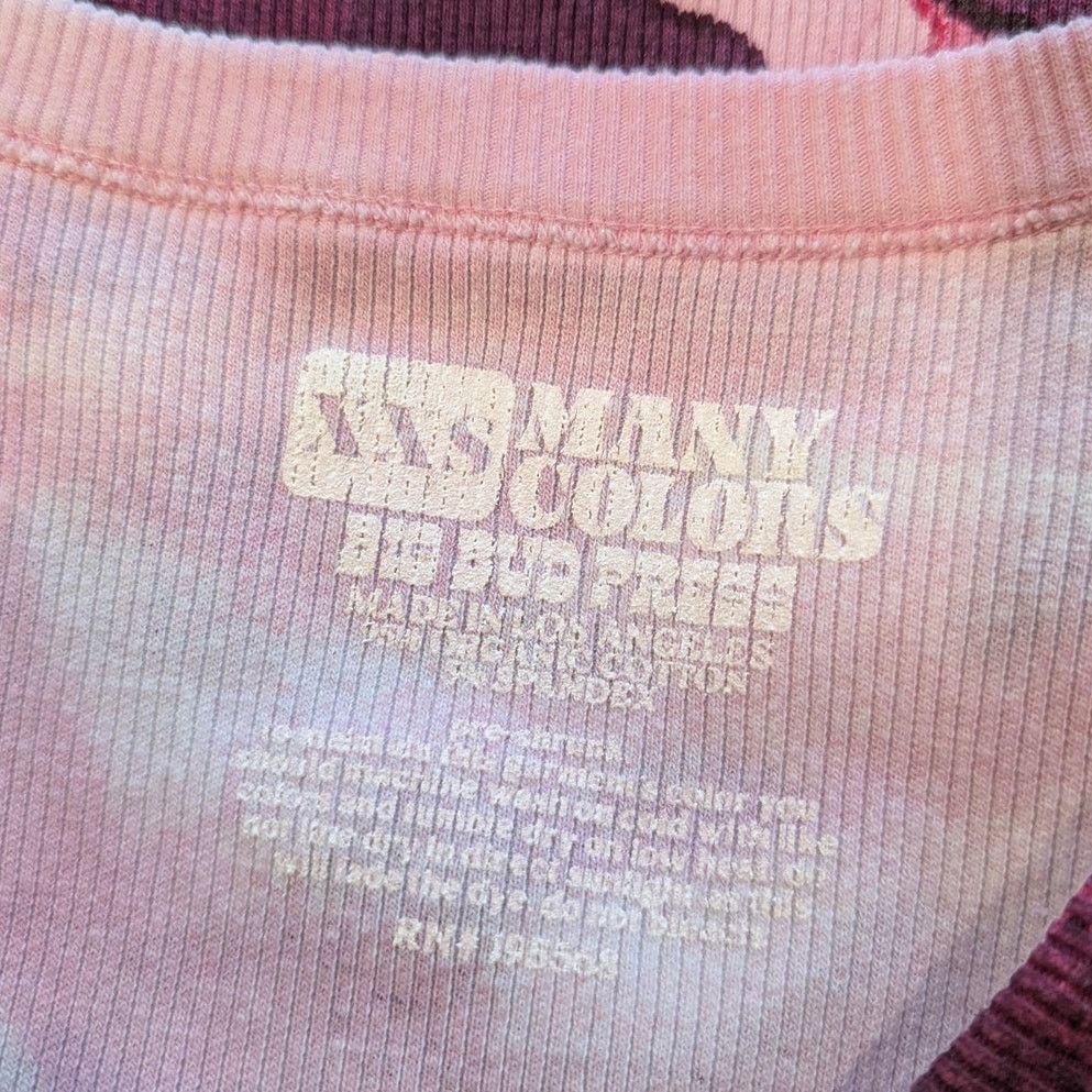 Big Bud Press Many Colors Big Bud Press Paint Stamped Pink Camo V-Neck Top Size XXS / US 00 / IT 34 - 5 Thumbnail