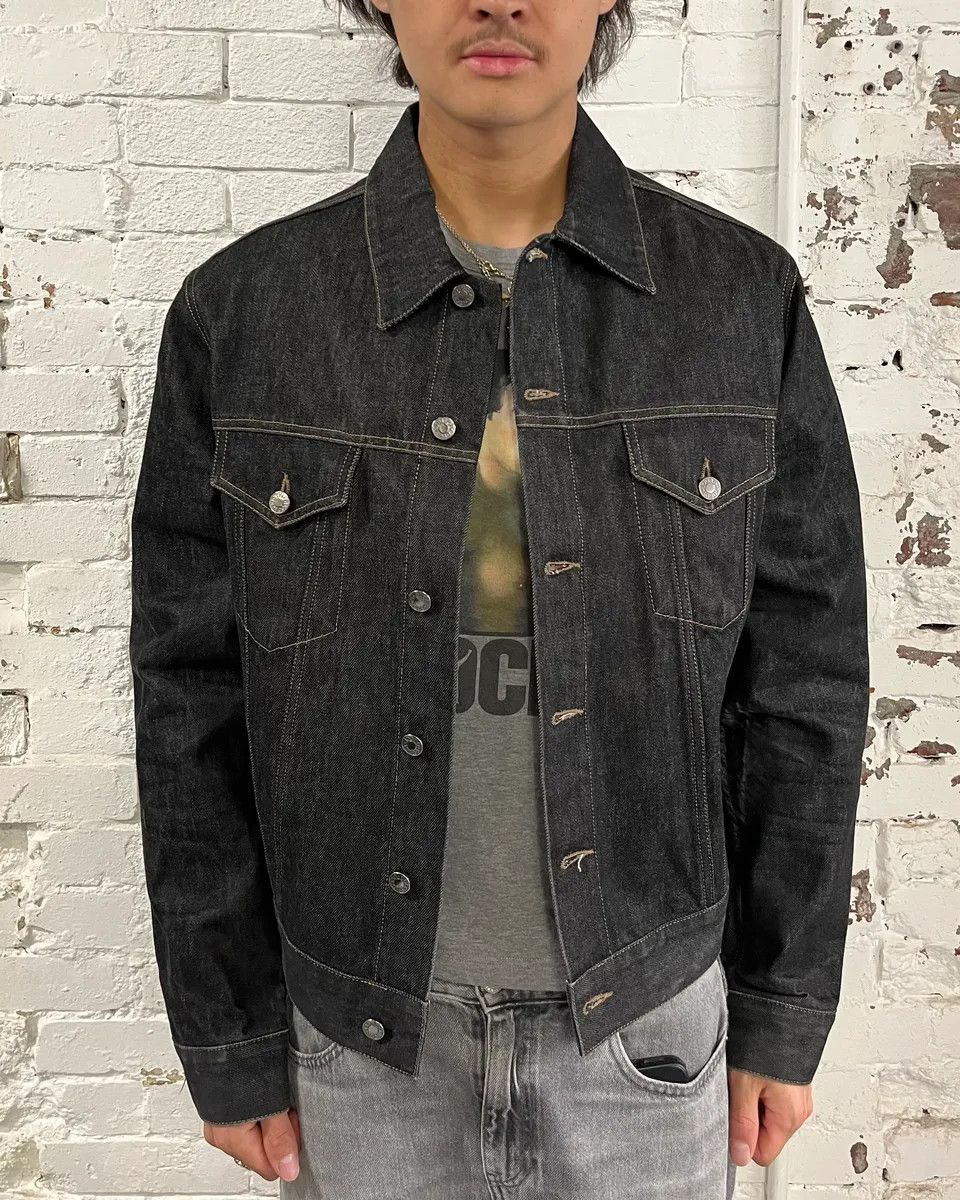 Gucci 2000s Gucci Dark Grey Classy Denim Jacket Size US L / EU 52-54 / 3 - 2 Thumbnail