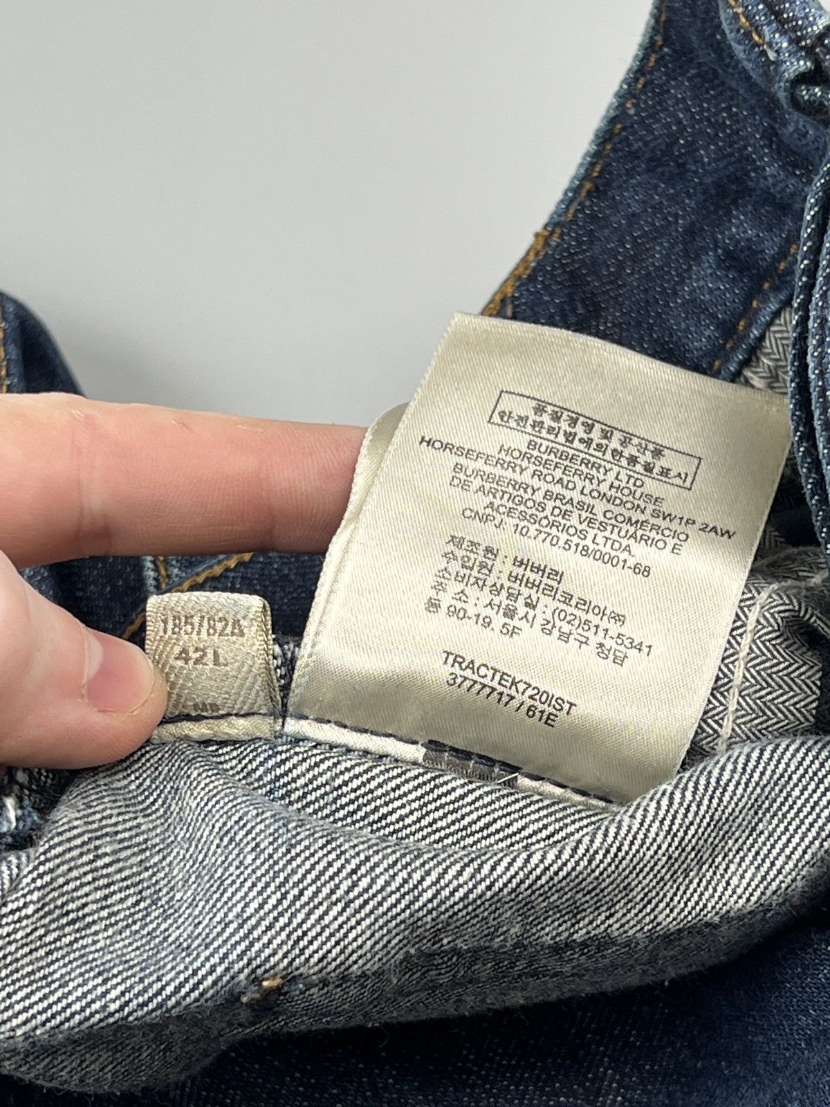 Burberry Burberry Brit Steadman Slim Fit Denim Jeans Pants (Y0593) Size US 32 / EU 48 - 12 Thumbnail