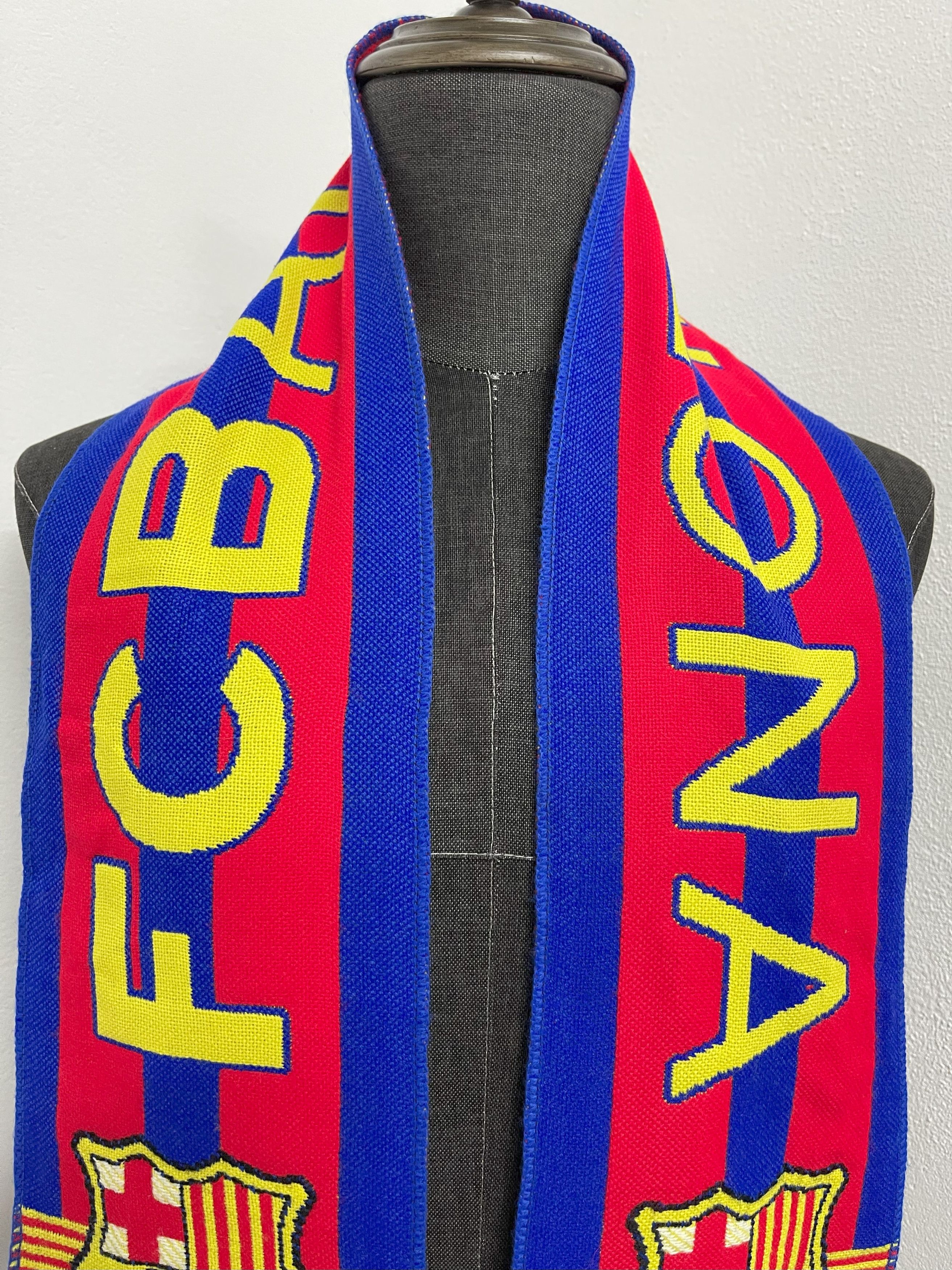 Vintage Vintage Barcelona FC Scarf / Muffler - 6069 Size ONE SIZE - 2 Thumbnail