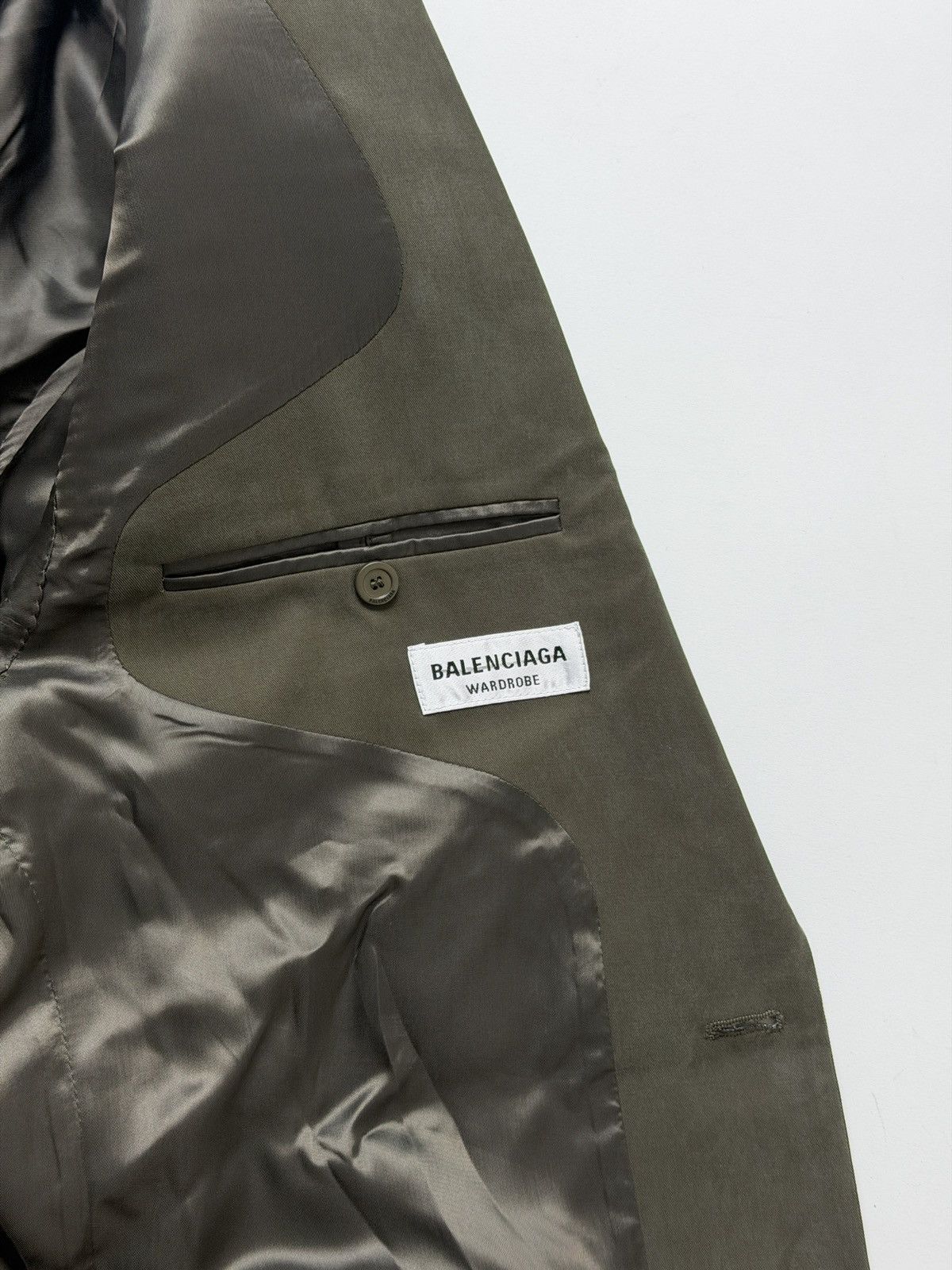 Balenciaga Balenciaga Oversized Wardrobe Stretch Fluid Tailored Blazer Size 40S - 9 Thumbnail