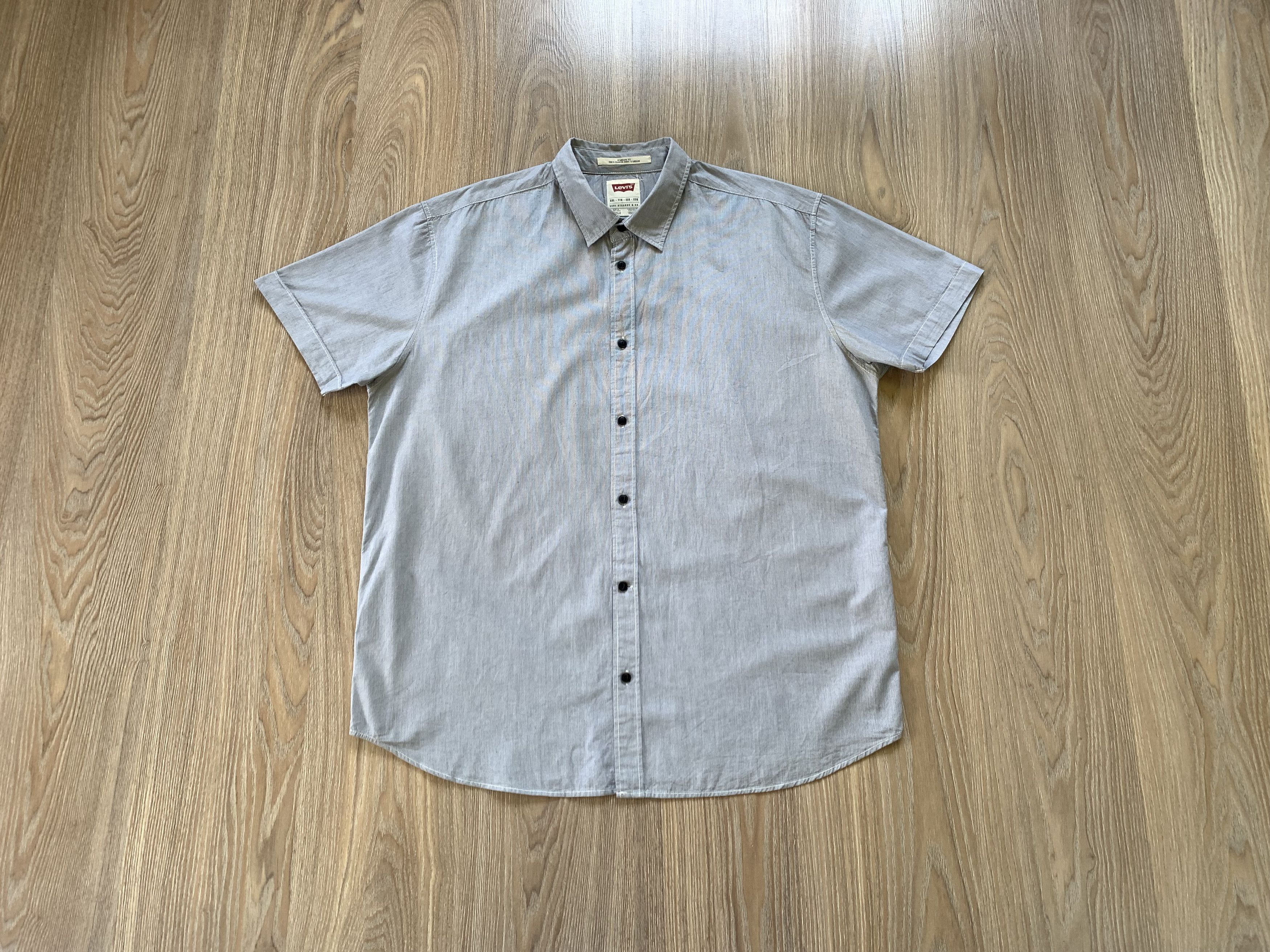 Levi's Levi’s Standard Fit Stripe Cotton Short Sleeve Shirt Size US XXL / EU 58 / 5 - 1 Thumbnail