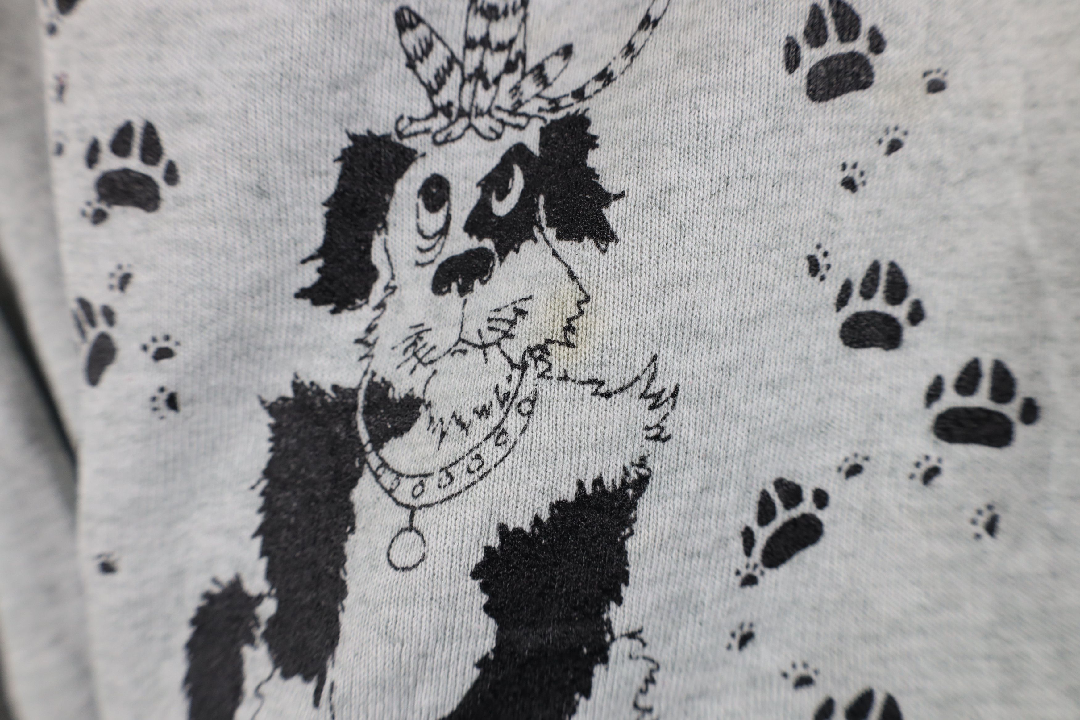 Vintage Vintage 90s Streetwear Humane Society Cat Dog Sweatshirt Size US XL / EU 56 / 4 - 6 Thumbnail