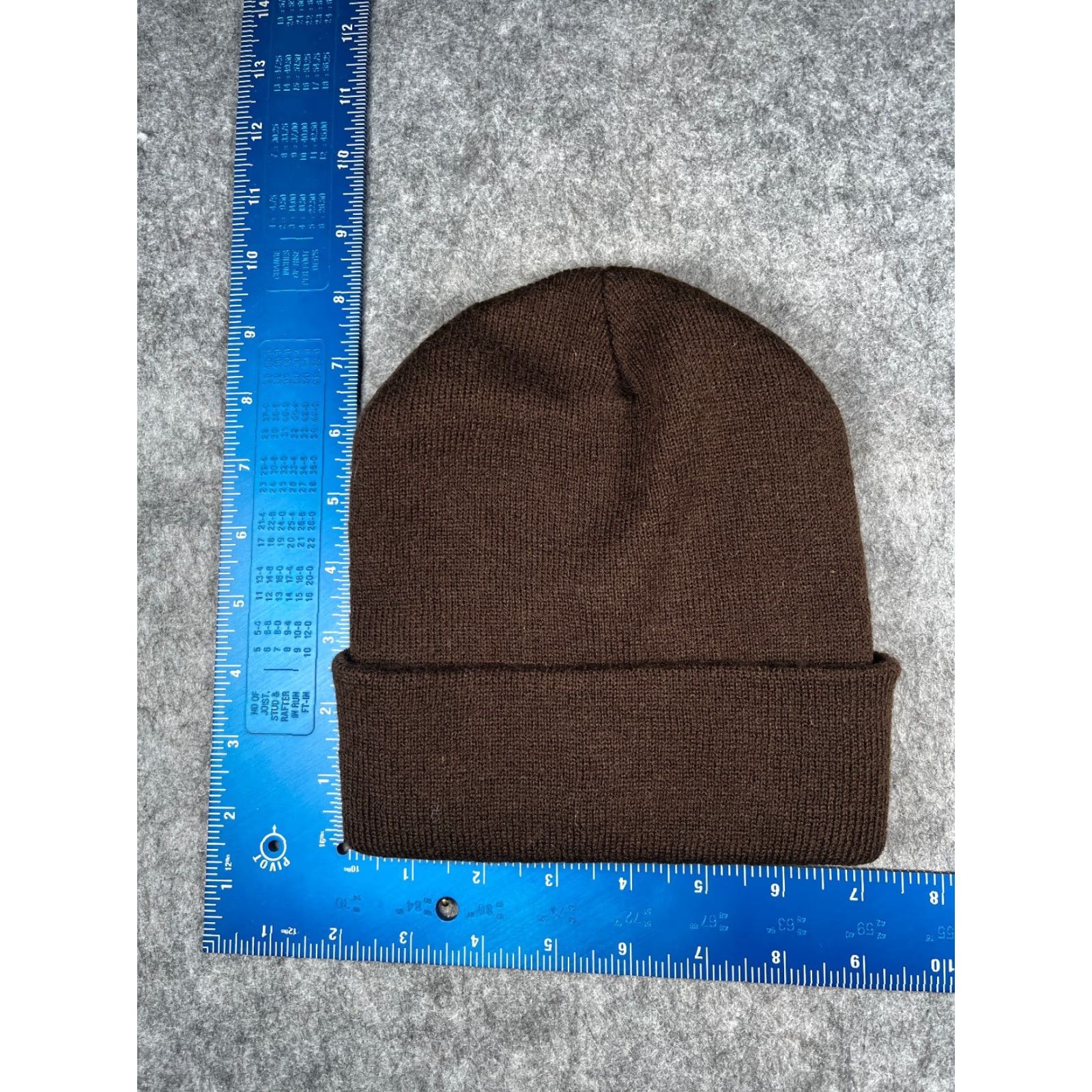 Vintage London Beanie Adult One Size Brown Knit 100% Acrylic Embroider Union Jack Size ONE SIZE - 4 Thumbnail