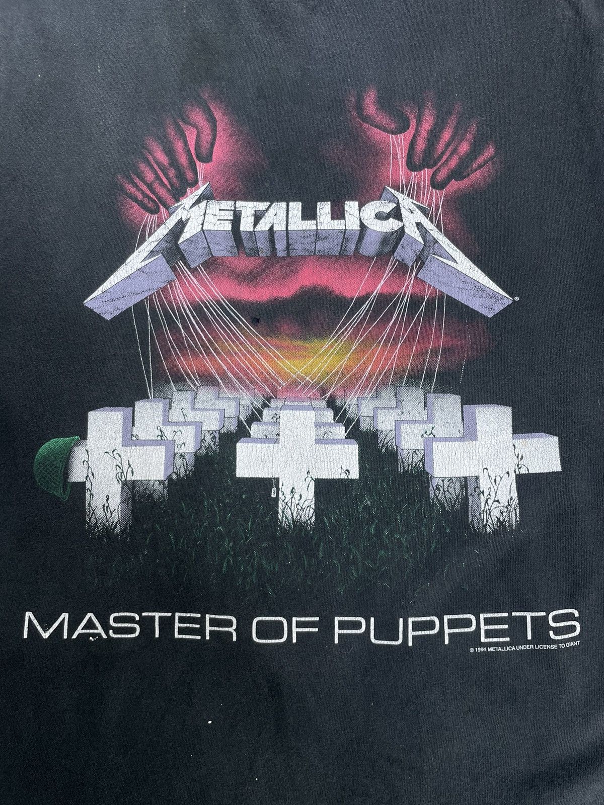 Metallica Vintage Metallica 1994 Master Of Puppets T-Shirt Fade RARE Size US L / EU 52-54 / 3 - 6 Thumbnail