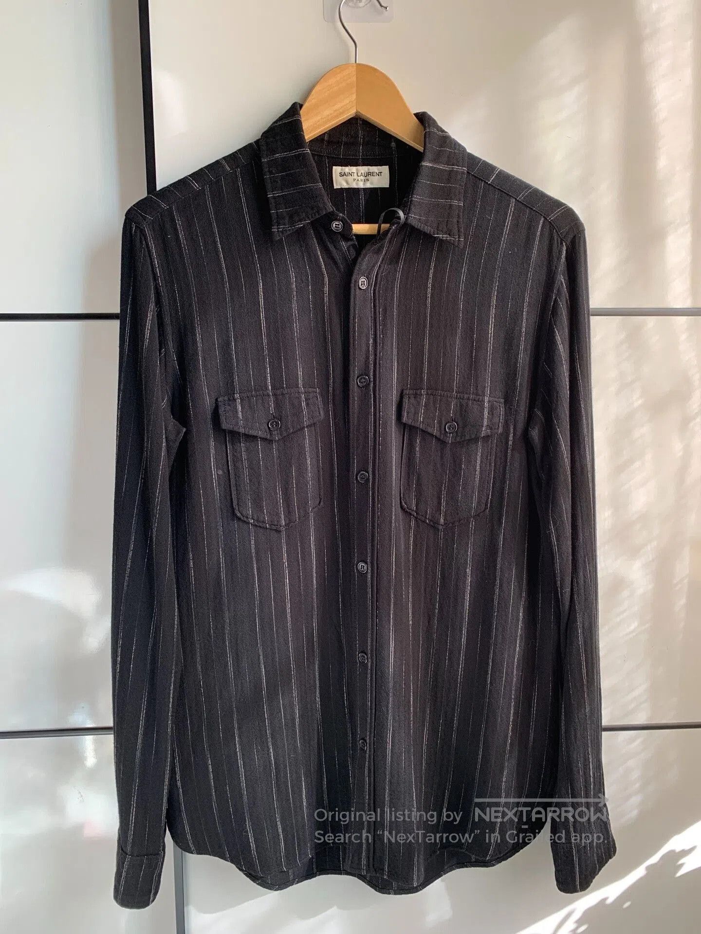 Saint Laurent Paris Saint Laurent Men's Striped Shirt. Size US XS / EU 42 / 0 - 1 Thumbnail