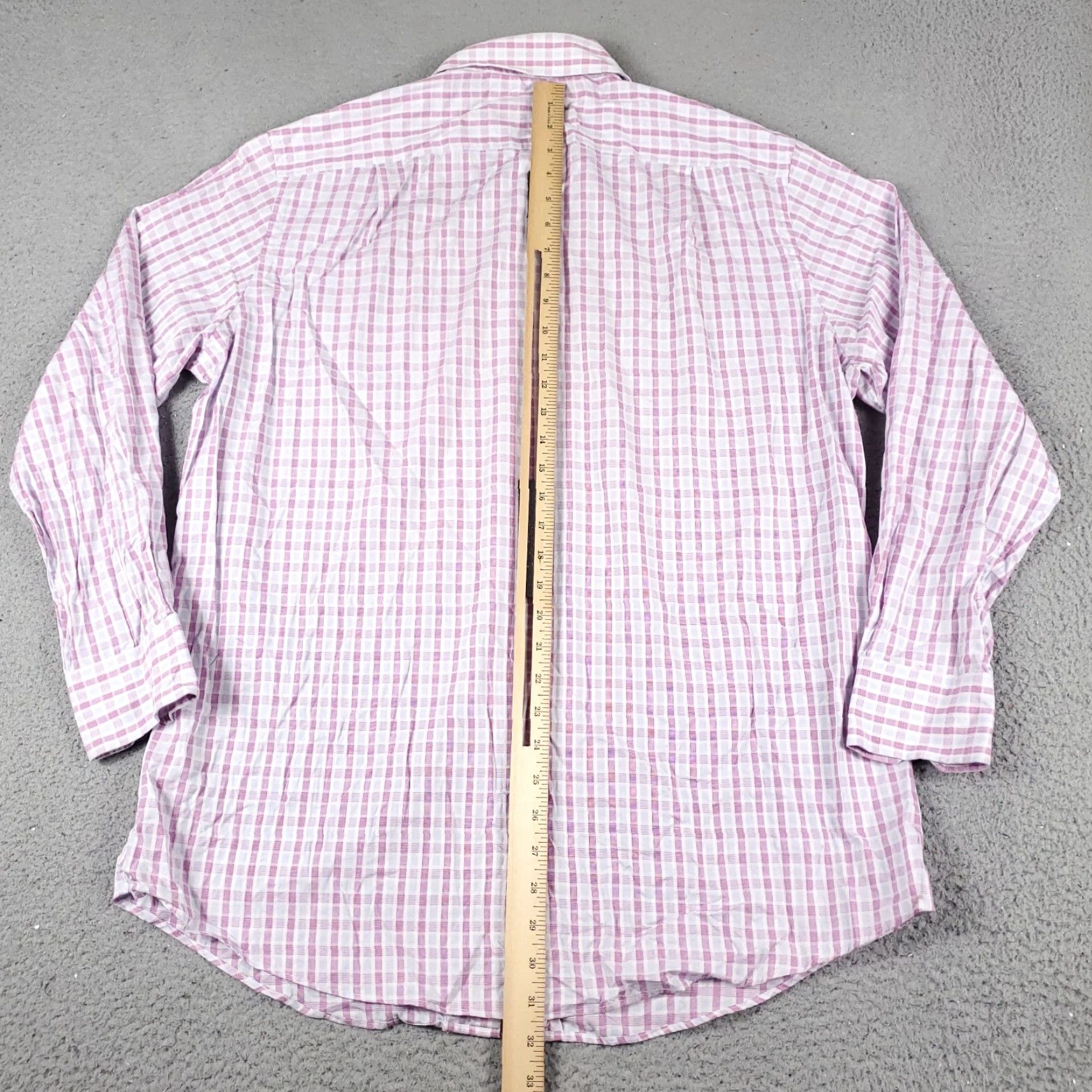 Tommy Bahama Tommy Bahama Dress Shirt Men's 16 Purple Plaid Long Sleeve Button-Up Regular Fit Size 42R - 4 Thumbnail