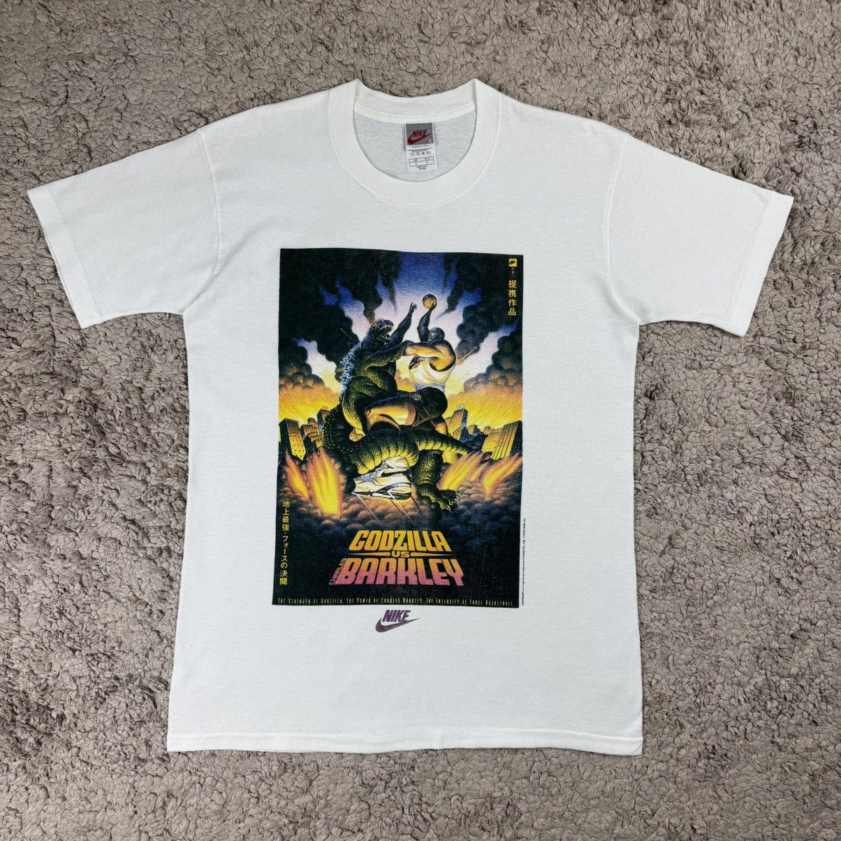 Nike Vintage 1992 Nike Godzilla vs. Charles Barkley T-shirt Size US S / EU 44-46 / 1 - 1 Thumbnail