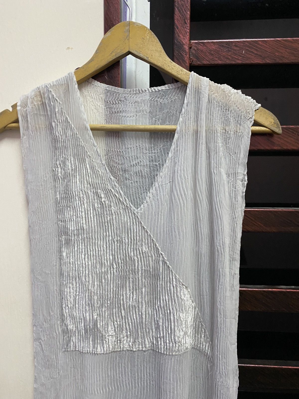 Issey Miyake Vintage Two Tone Issey Miyake Pleated Dress Size M / US 6-8 / IT 42-44 - 6 Thumbnail