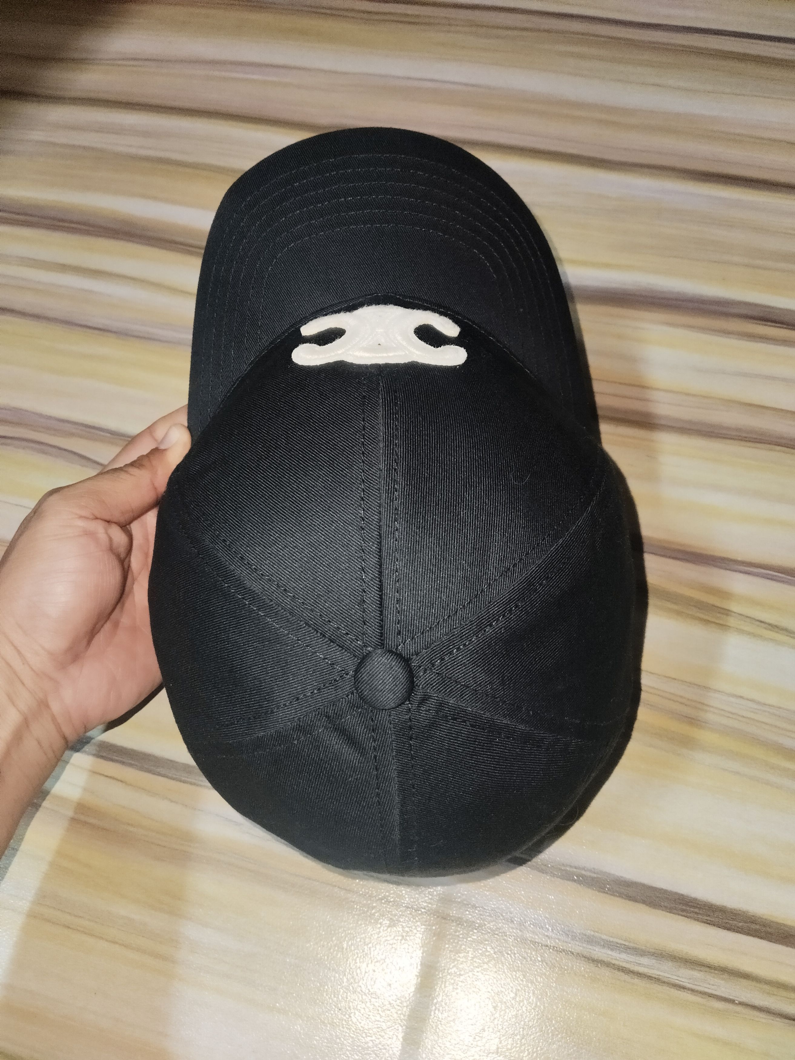 Celine CELINE Black Baseball Cap Size ONE SIZE - 5 Thumbnail