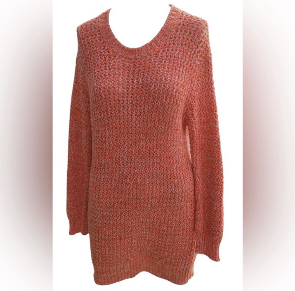 Stella McCartney Stella McCartney Orange Loose Knit Sweater Dress/Tunic | S Size S / US 4 / IT 40 - 1 Thumbnail
