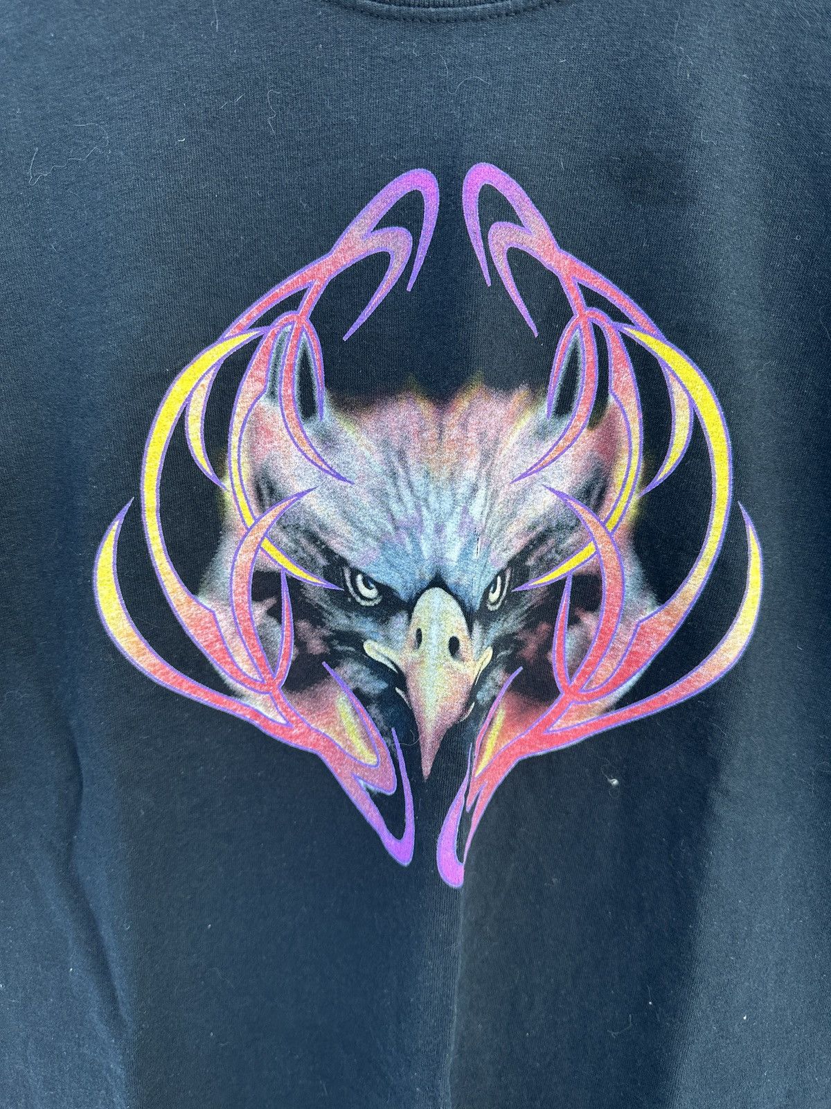 Gildan × Vintage Vintage Eagle Motorcycle Graphic T Shirt Size US L / EU 52-54 / 3 - 2 Thumbnail