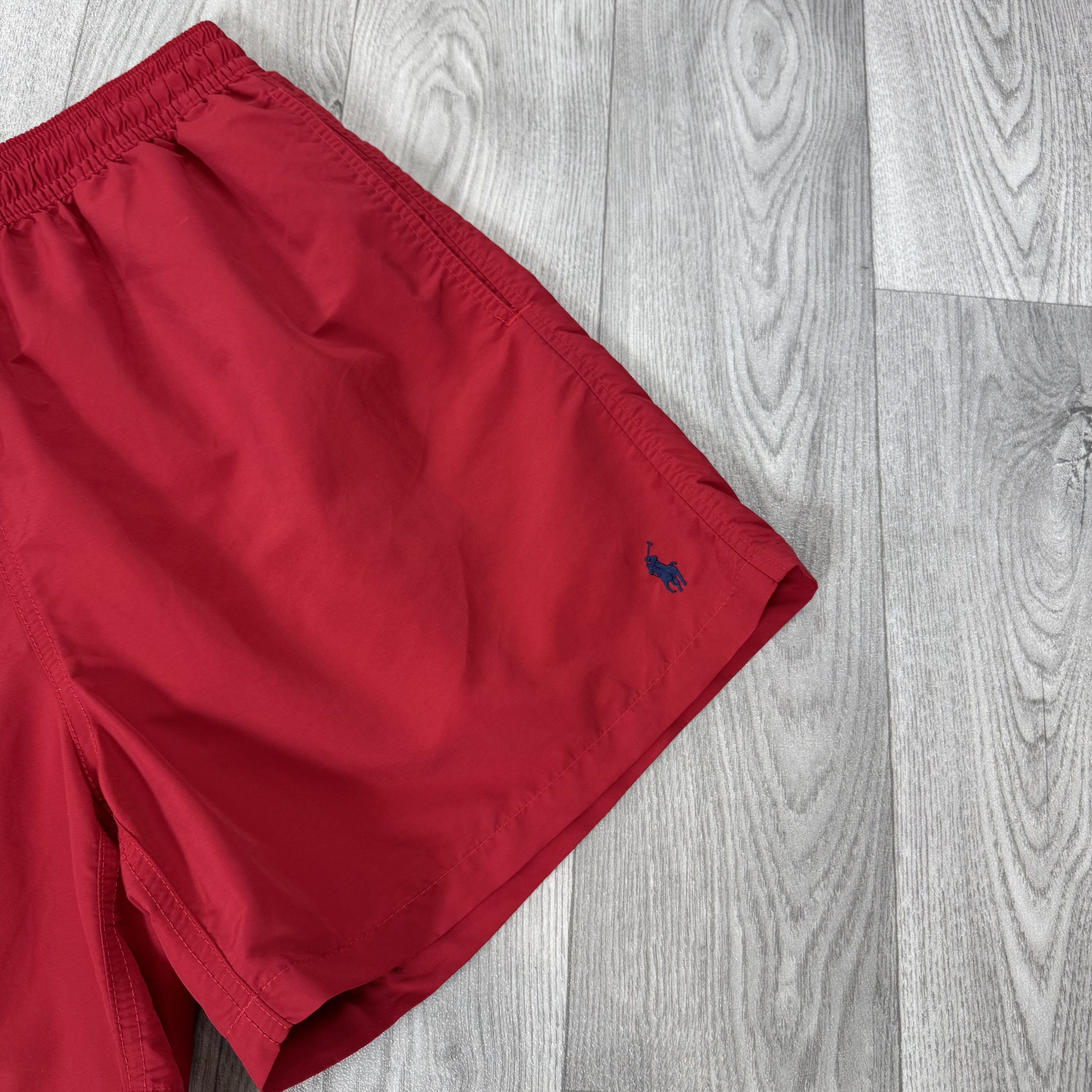 Polo Ralph Lauren Vintage Polo Ralph Lauren 90s Old Money Red Swim Shorts Size US 36 / EU 52 - 4 Thumbnail