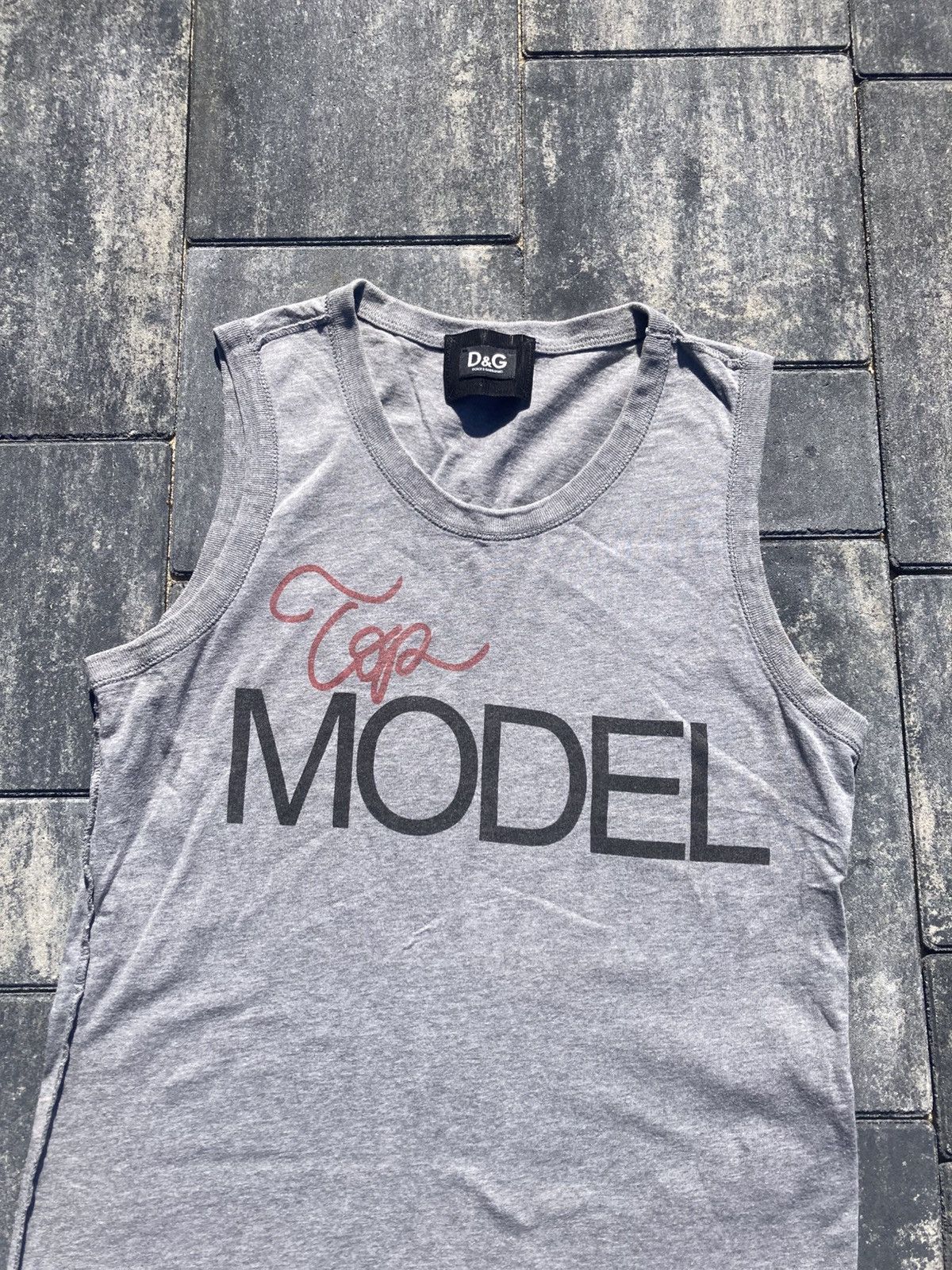 Dolce & Gabbana Vintage Dolce & Gabanna Top Model Grey Top y2k swag opium Size S / US 4 / IT 40 - 2 Thumbnail