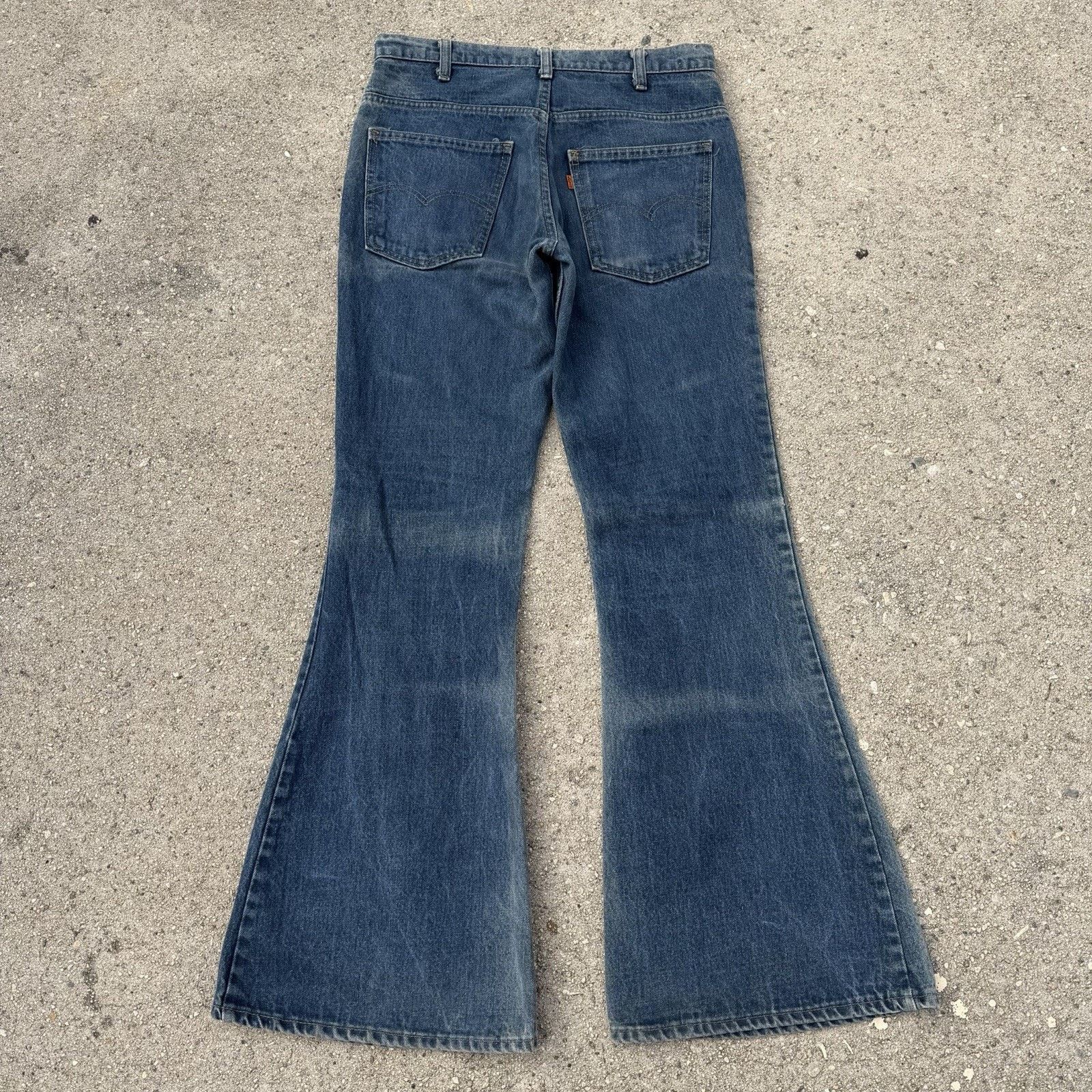 Levi's × Vintage Vintage Levi’s 684 Orange Tab Flare Bell Bottom Jeans 32x34 Size US 32 / EU 48 - 4 Thumbnail