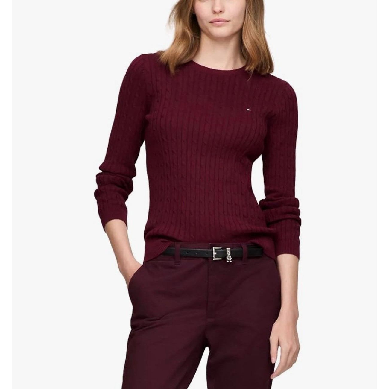 Tommy Hilfiger Tommy HilfigerLong-Sleeve Cable Knit Sweater size XS new Size XS / US 0-2 / IT 36-38 - 5 Thumbnail