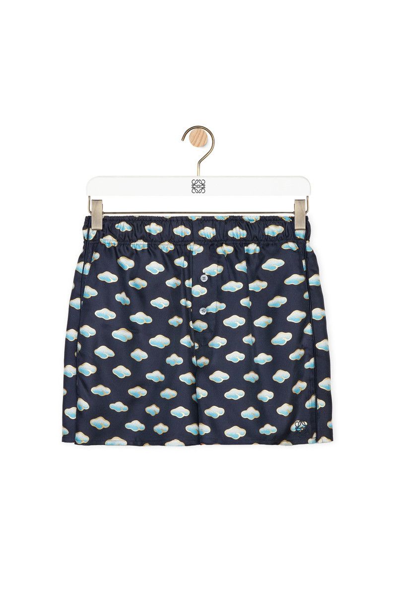 Loewe o1in1g0426 Shorts in Silk in Multicolor Size 27" / US 4 / IT 40 - 1 Thumbnail