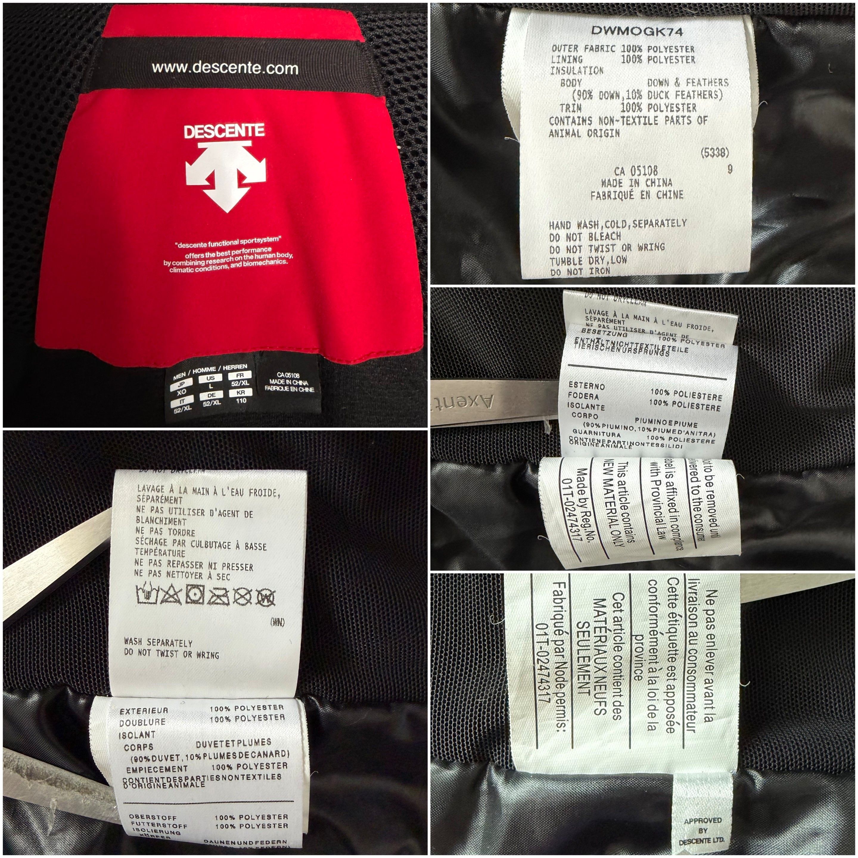 Descente DESCENTE Carter Ski Hooded Jacket Electric Red Dark Night Size US L / EU 52-54 / 3 - 22 Thumbnail