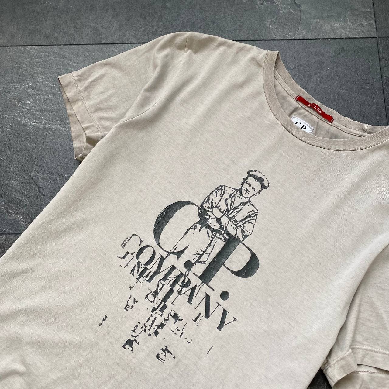 C.P. Company × Massimo Osti × Vintage Rare big logo c.p company tee shirt Size US S / EU 44-46 / 1 - 2 Thumbnail