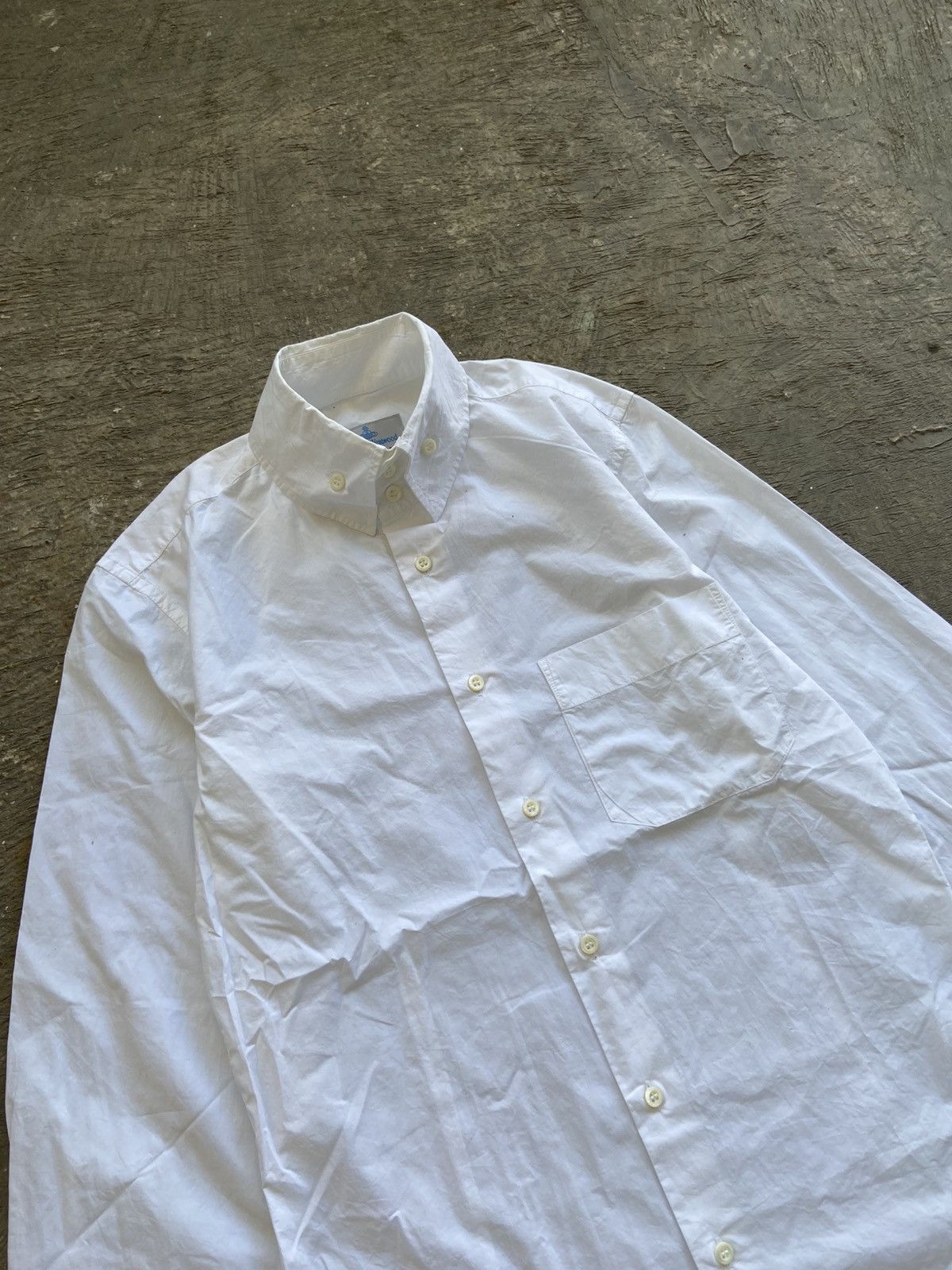 Vivienne Westwood AW 2006 Vivienne Westwood Man - White Oxford Button-Up Shirt Size US M / EU 48-50 / 2 - 2 Thumbnail