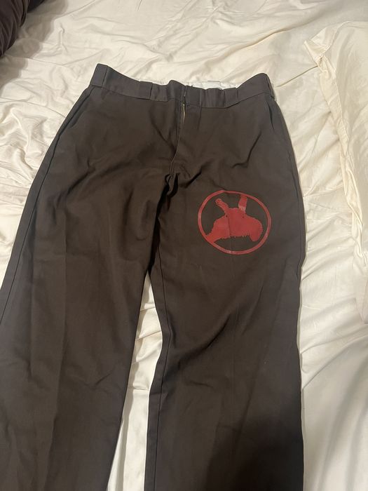 Vintage Basketcase Gallery Red Bunny Printed Dickies Work Pants Grailed