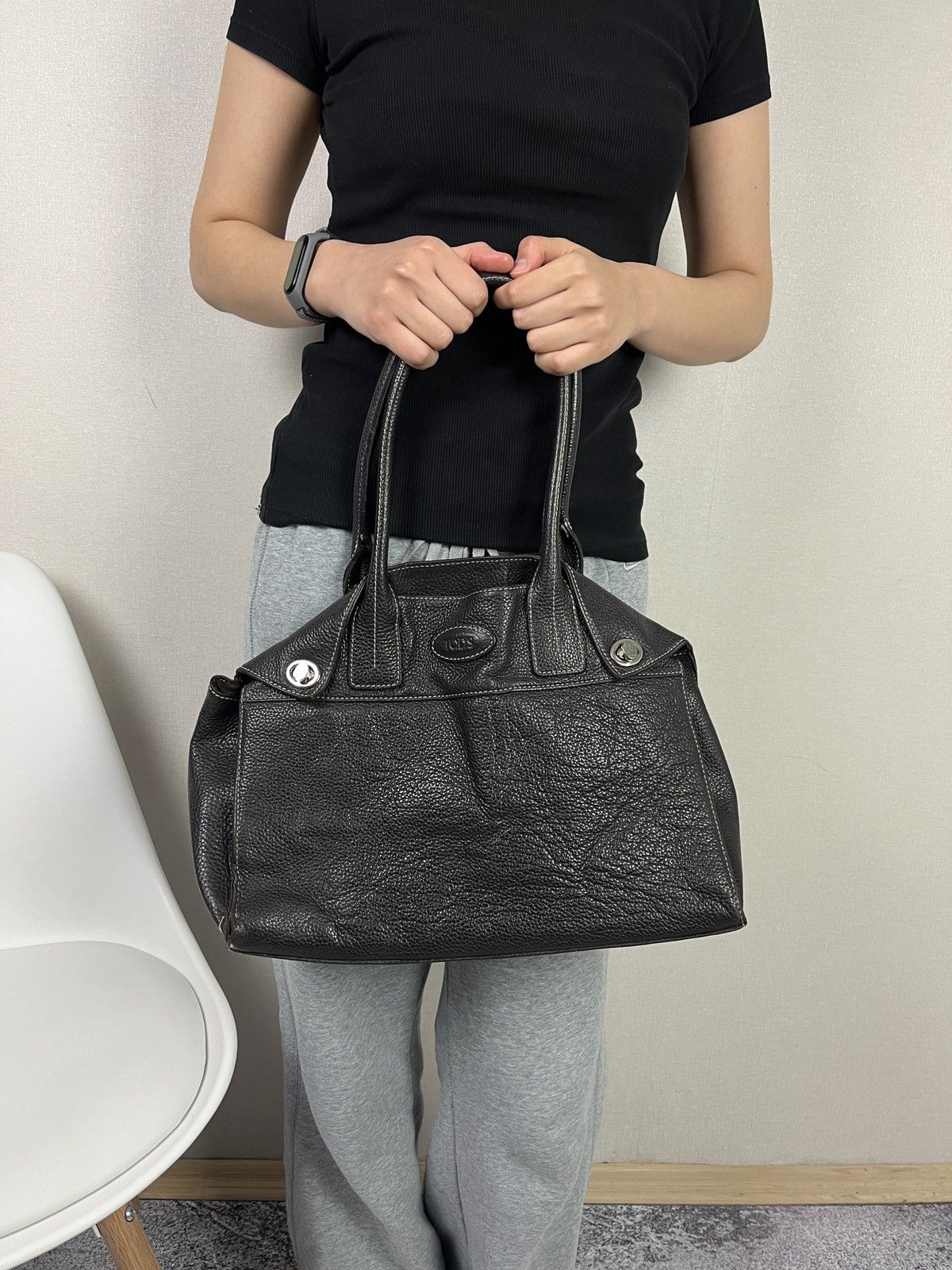 Designer × Tod's Tod’s Leather Brown Shoulder Hand Bag Size ONE SIZE - 4 Thumbnail