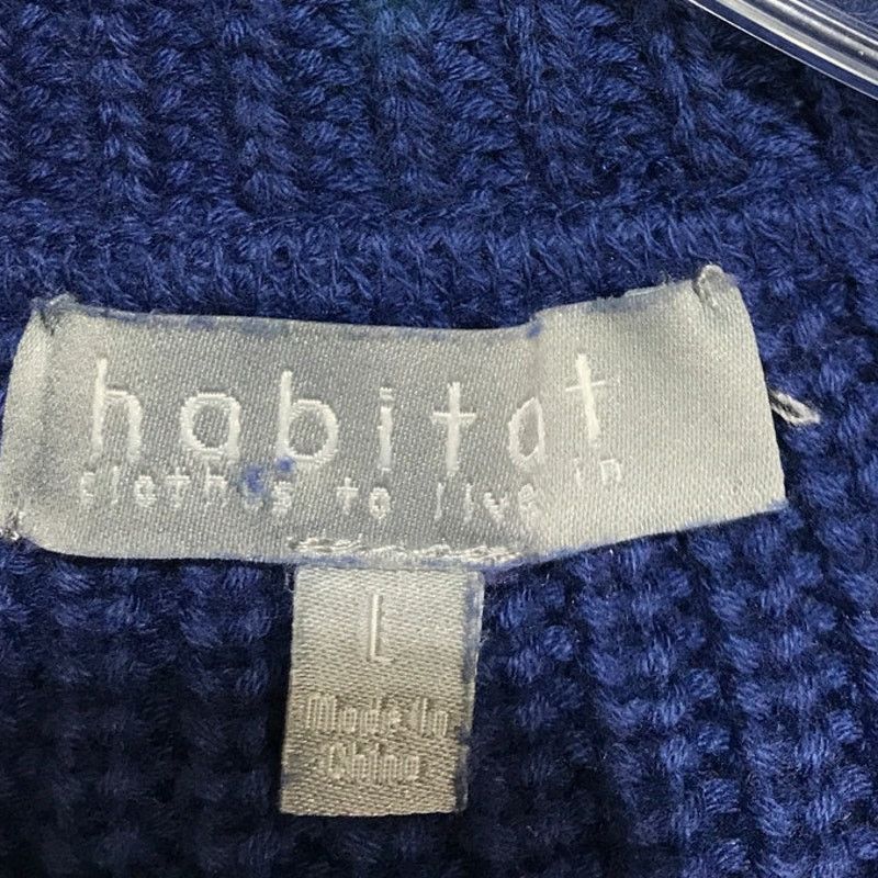 Habitat Habitat Blue High Neck Long Sleeve Pullover Sweater L Size L / US 10 / IT 46 - 3 Thumbnail