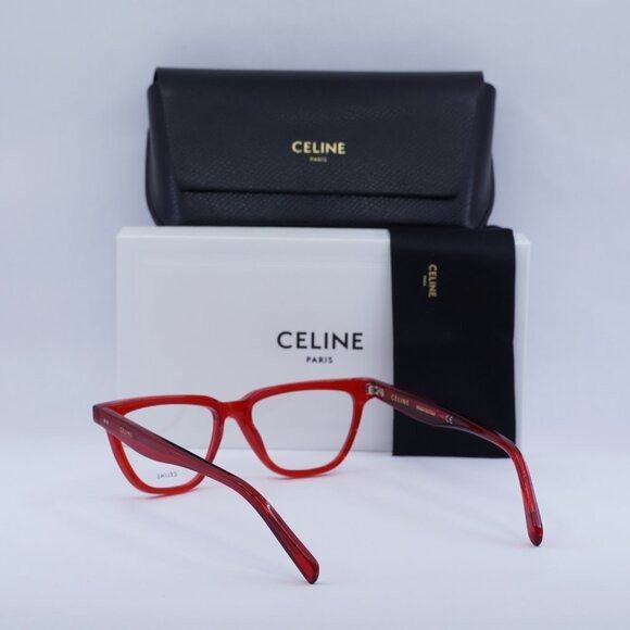 Celine 🕶️ New Celine CL50009I 066 Red Eyeglasses 53mm Size ONE SIZE - 10 Thumbnail
