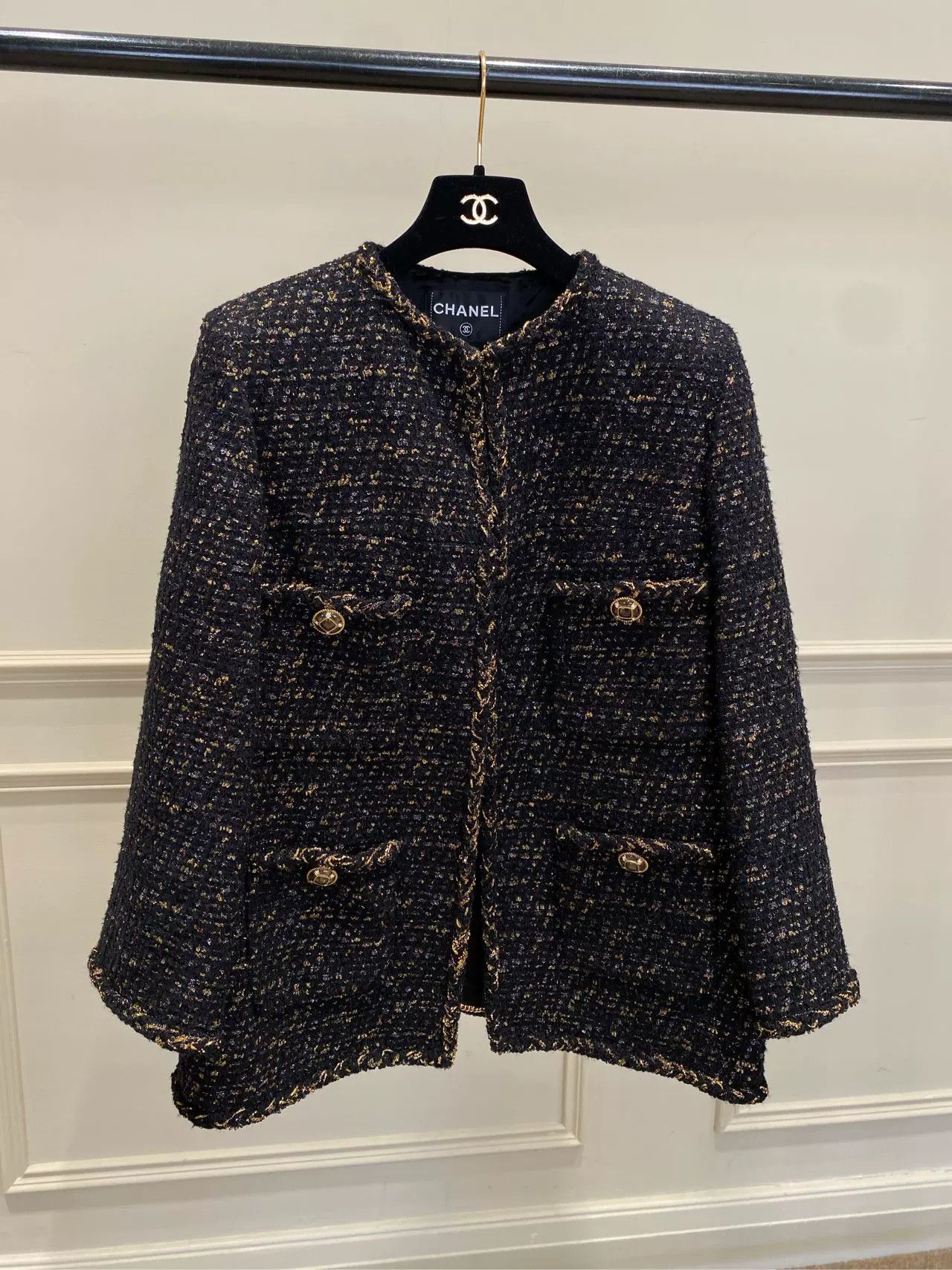 Chanel Chanel 2019 Egypt Series Black Gold Coat Size US XL / EU 56 / 4 - 1 Thumbnail
