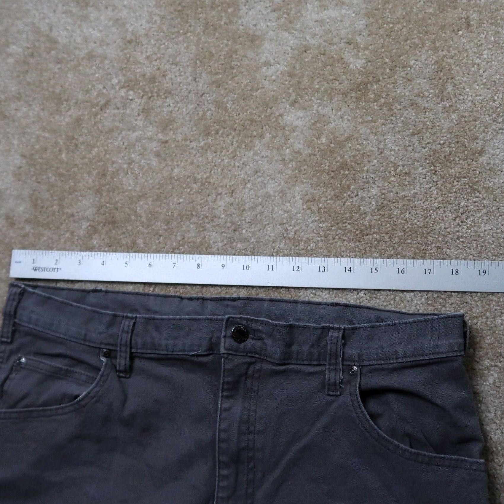 Dickies Dickies Pants Carpenter Relaxed Fit 36x30 Gray Workwear 90s Distressed Mens Straight Leg Size US 30 / EU 46 - 7 Thumbnail