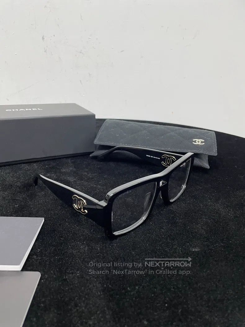 Chanel Chanel Logo square frame flat glasses Size ONE SIZE - 7 Thumbnail