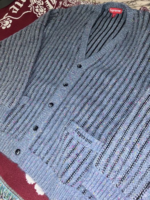 Supreme Supreme confetti cardigan slate | Grailed