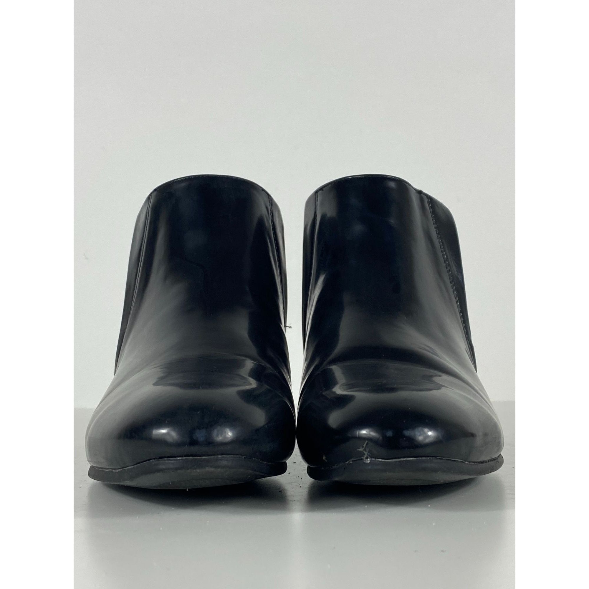 Zara Zara Basic Collection Ankle Boots Booties Black w/ Gold Acce Size US 9 / IT 39 - 3 Thumbnail