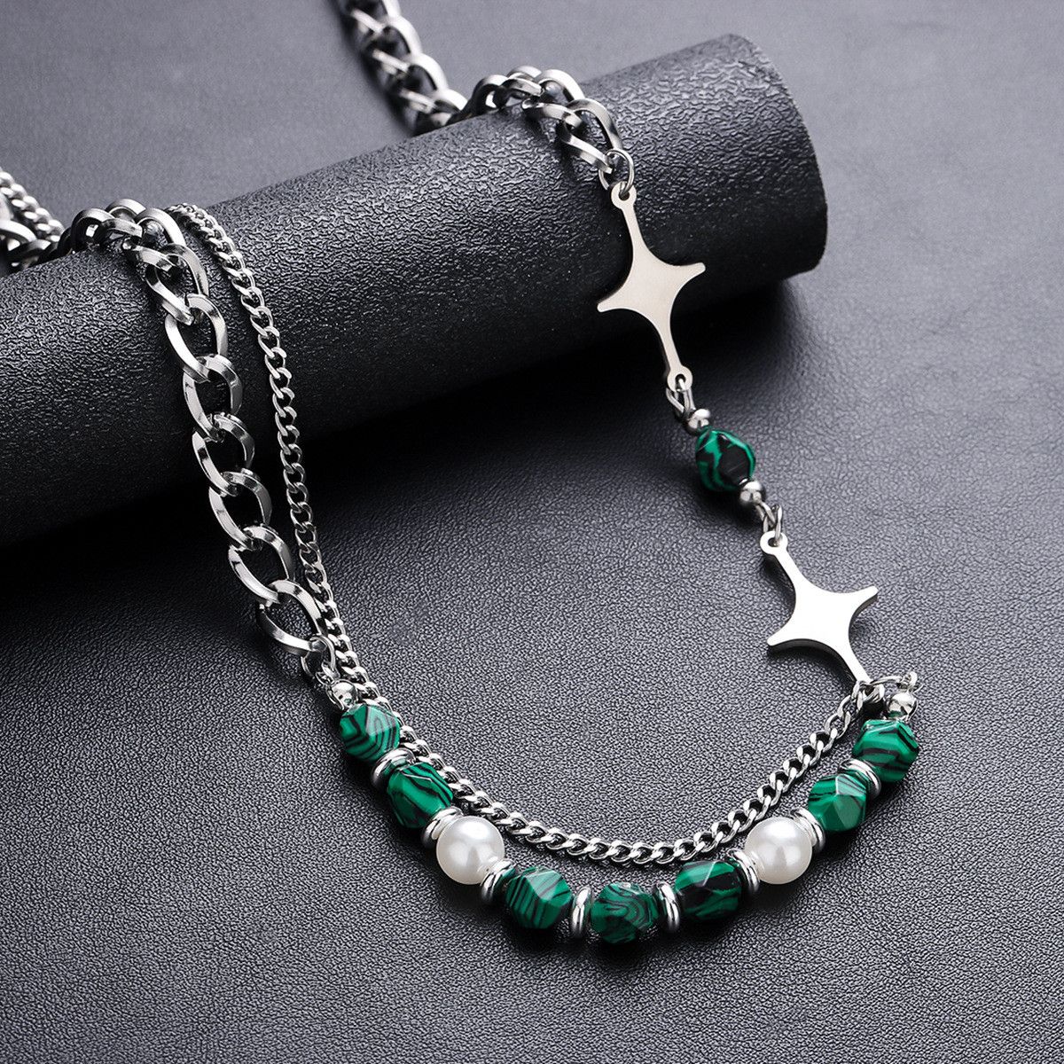 Jewelry Simple Style Geometric Titanium Necklace Size ONE SIZE - 3 Thumbnail