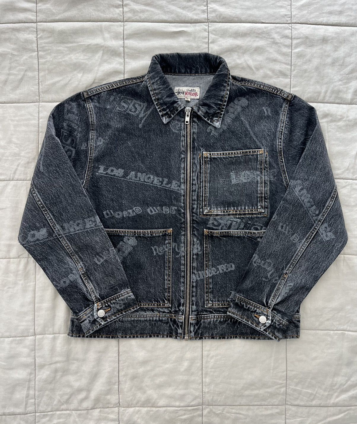 Stussy Rare Stussy x Lance Mountain Denim Work Jacket Small Size US S / EU 44-46 / 1 - 1 Thumbnail