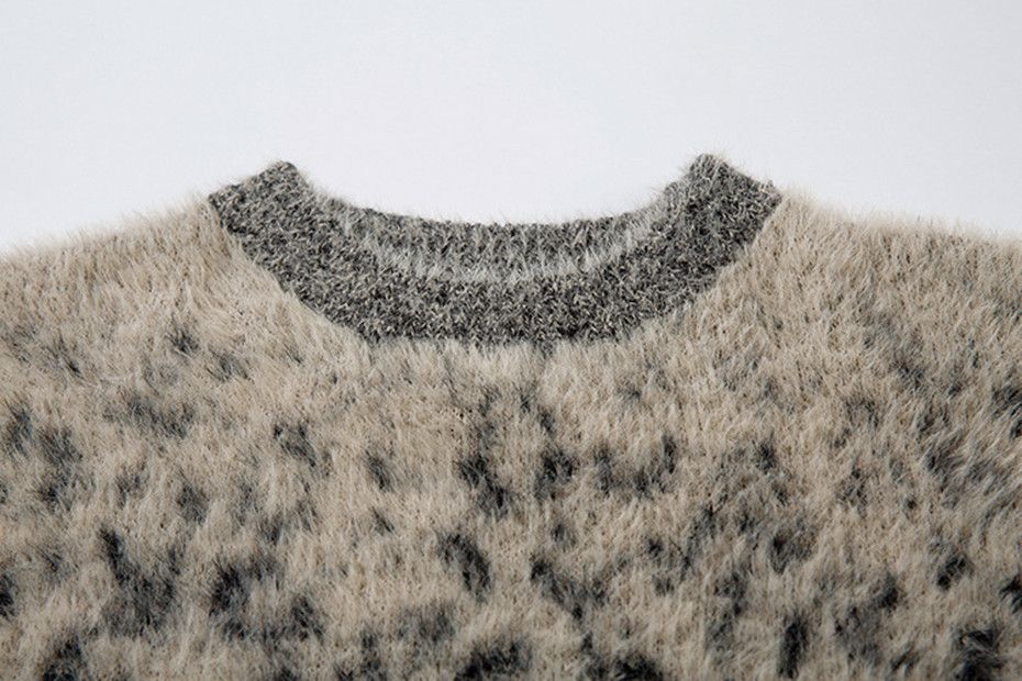 Japanese Brand × Vintage Leopard Knitted Sweater Y2k Loose Size US S / EU 44-46 / 1 - 3 Thumbnail