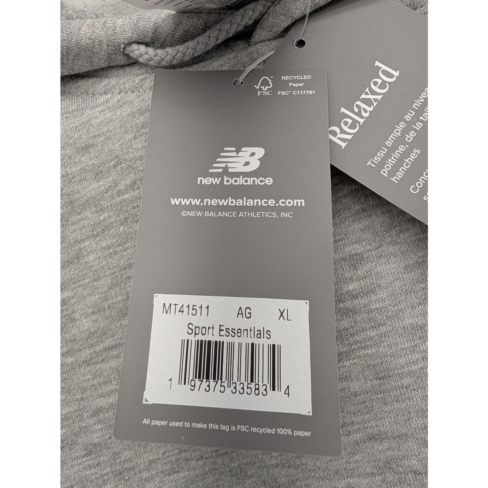 New Balance NWT New Balance Men's Sport Essentials Fleece Hoodie Size US XL / EU 56 / 4 - 4 Thumbnail