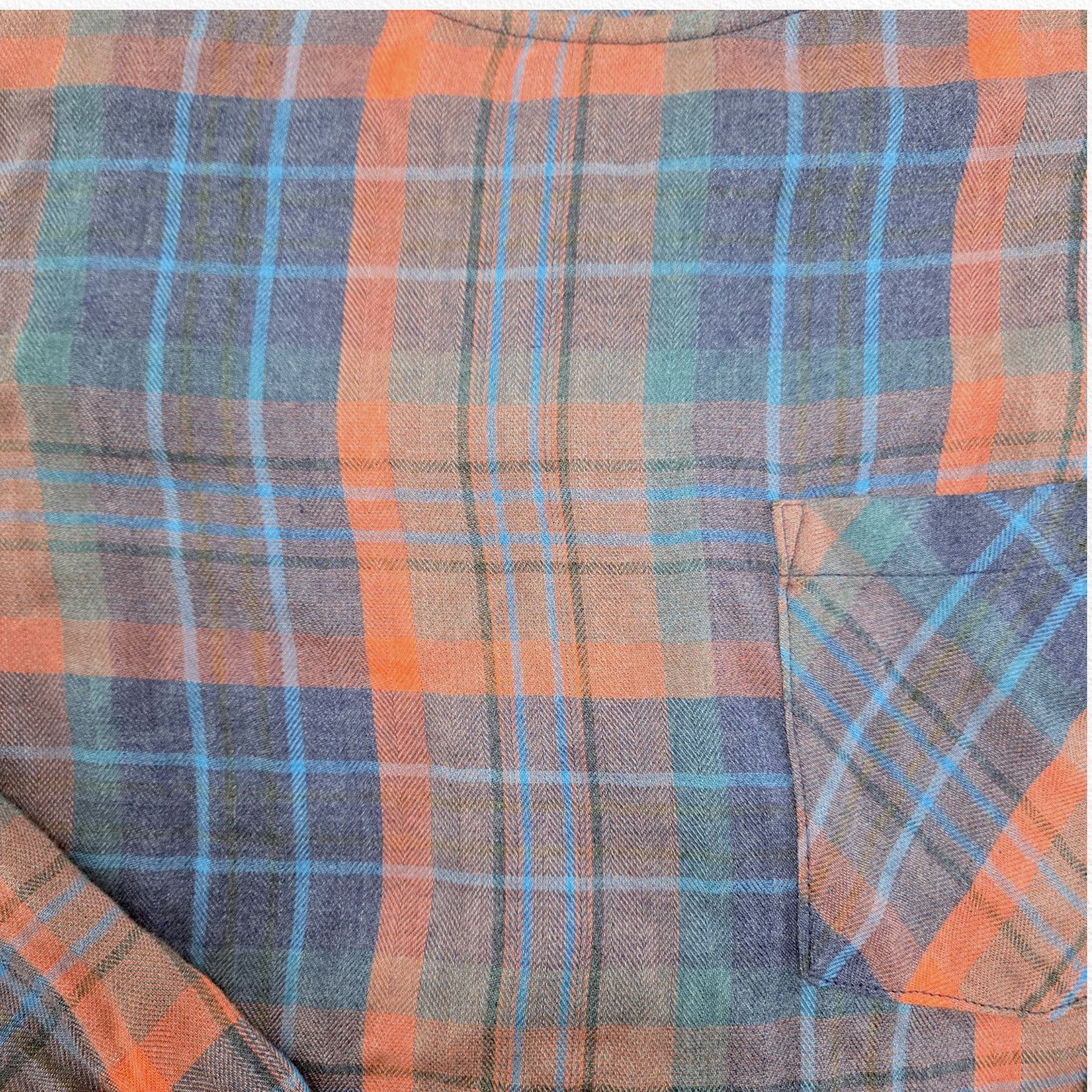 Other Cloth & Stone Plaid Lace-Up Back Flannel Top Size Small Size S / US 4 / IT 40 - 6 Thumbnail