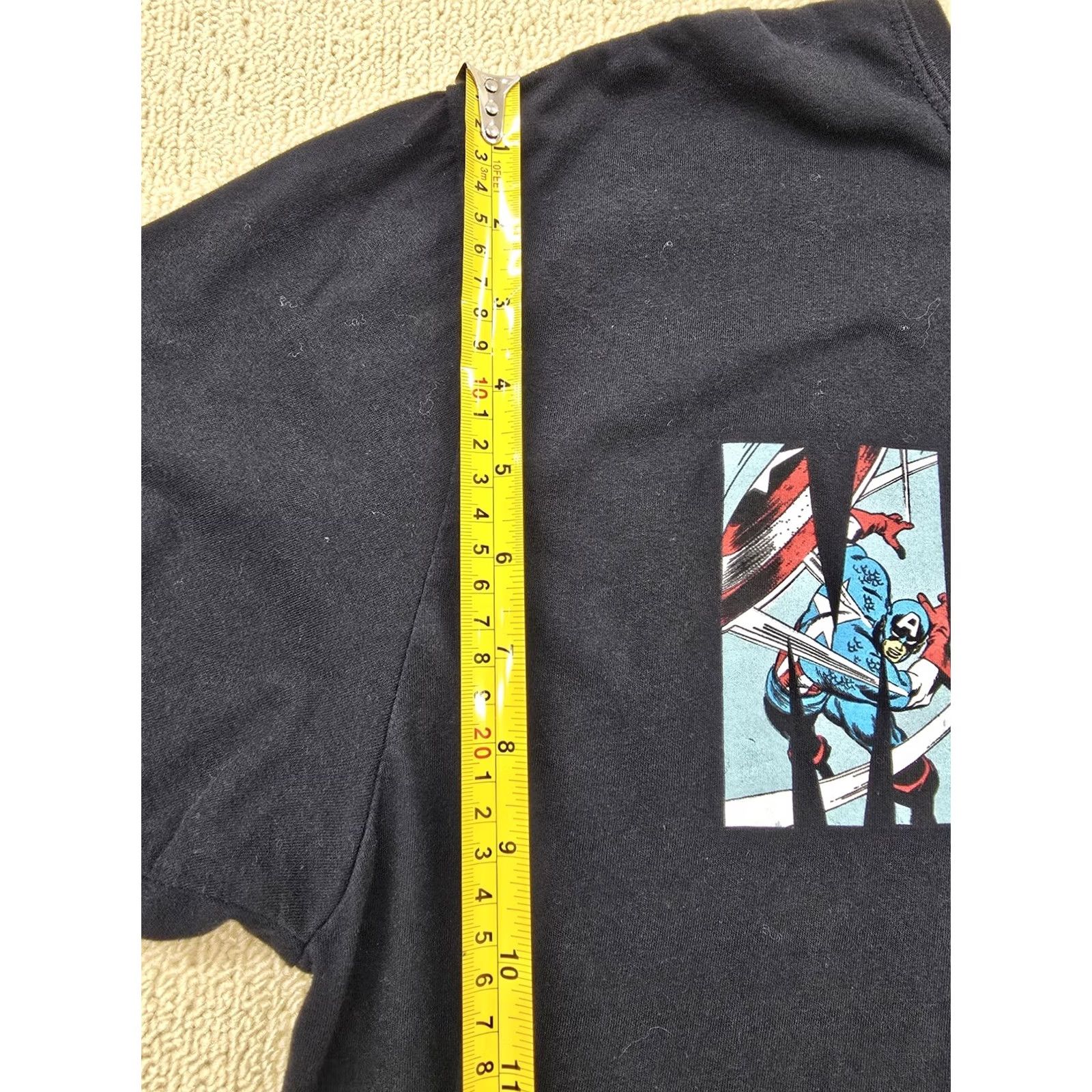 Vintage Marvel Black Graphic Crewneck T-Shirt X-Large Men's 100% Cotton Size US XL / EU 56 / 4 - 7 Thumbnail